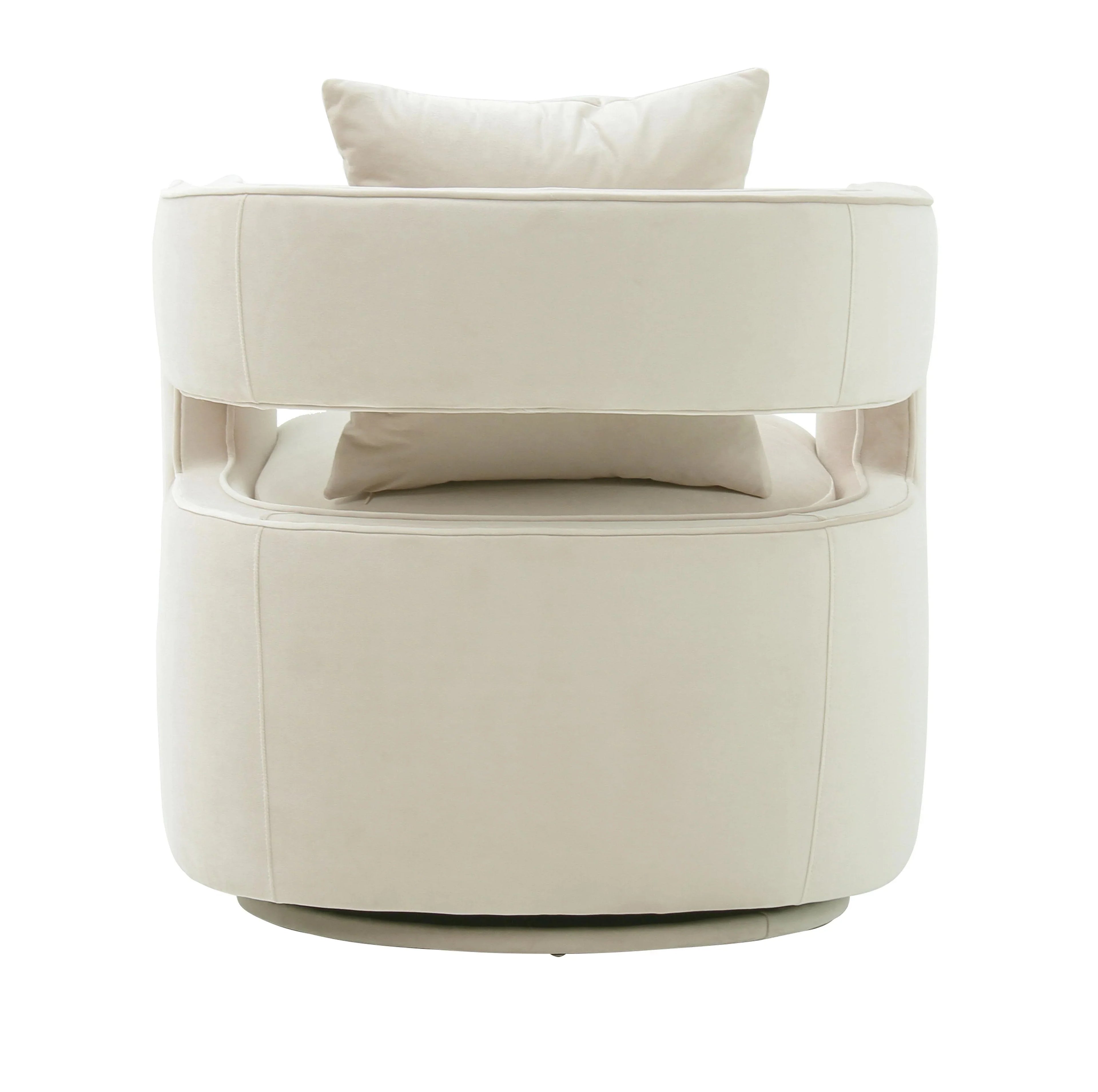 Kennedy Performance Velvet Swivel Accent Chair