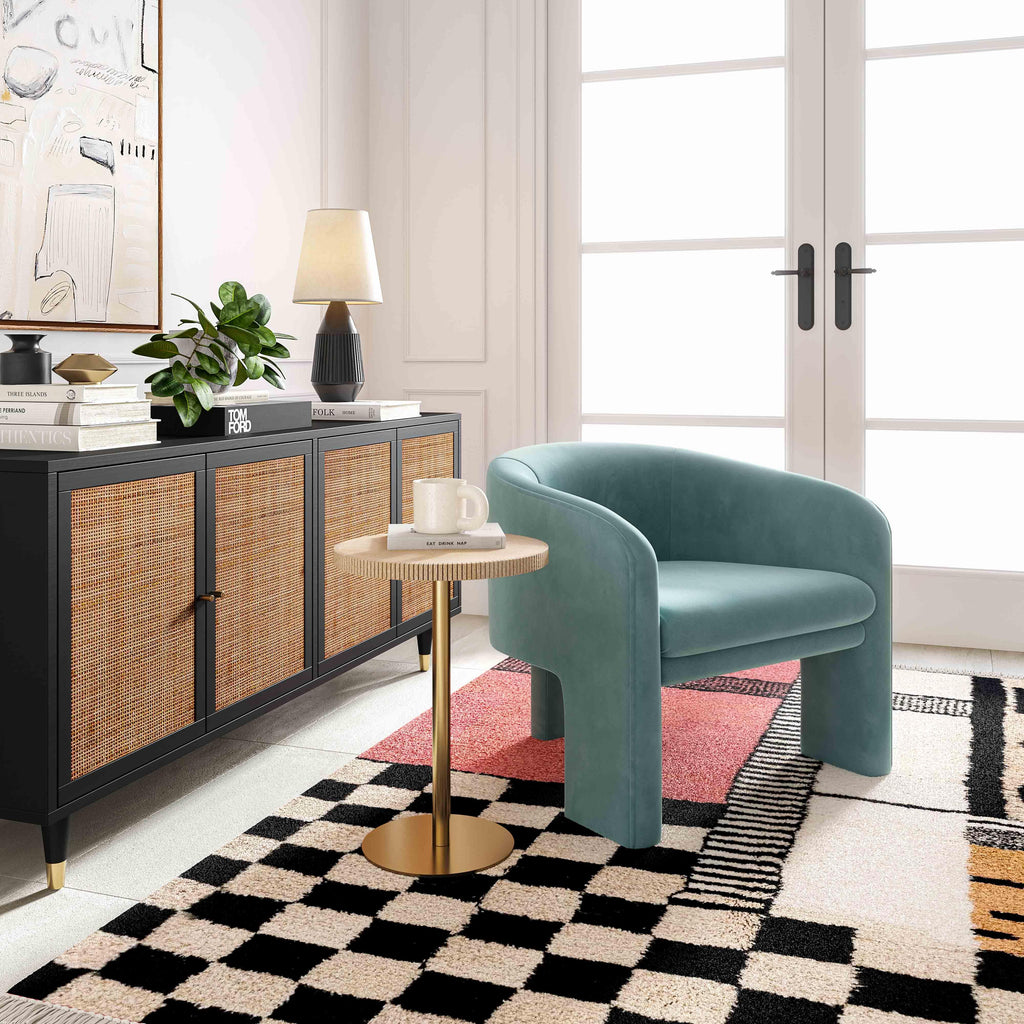Marla Performance Velvet Accent Chair