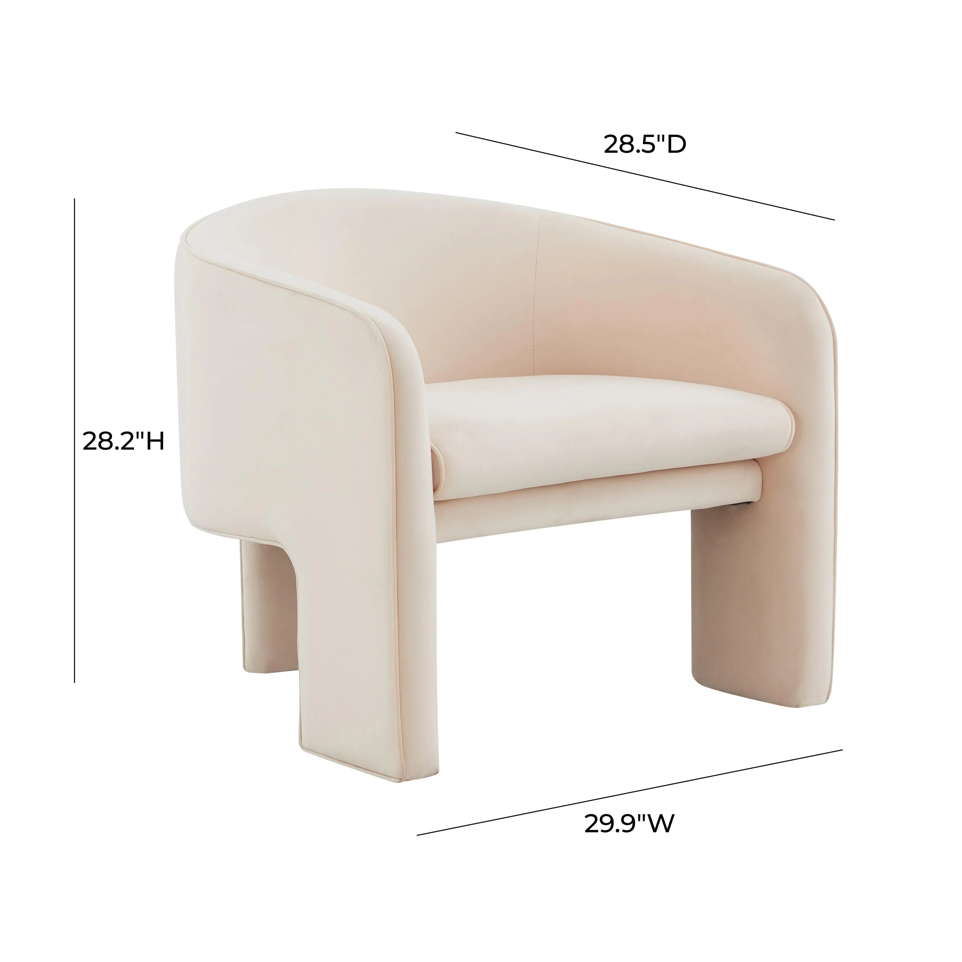 Marla Performance Velvet Accent Chair