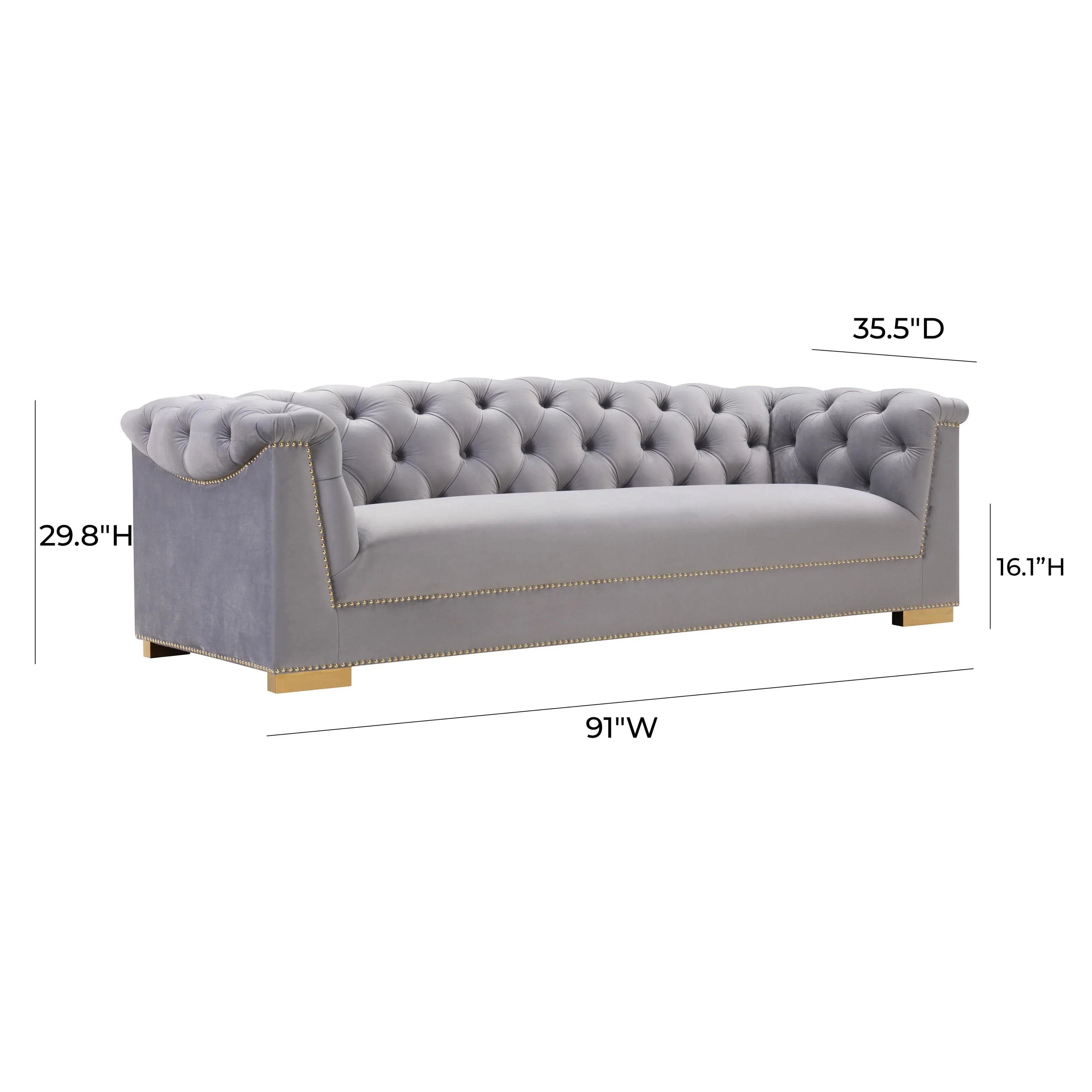Farah 91" Performance Velvet Sofa