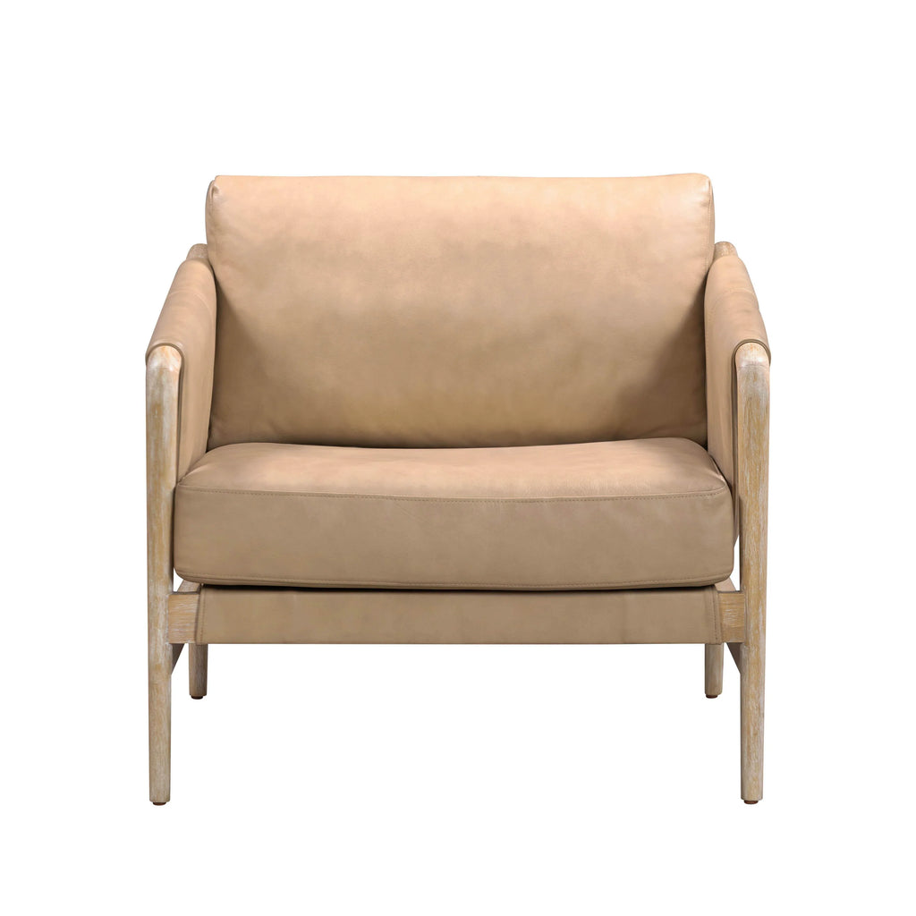 Chakka Contract-Grade Genuine Leather Accent Chair