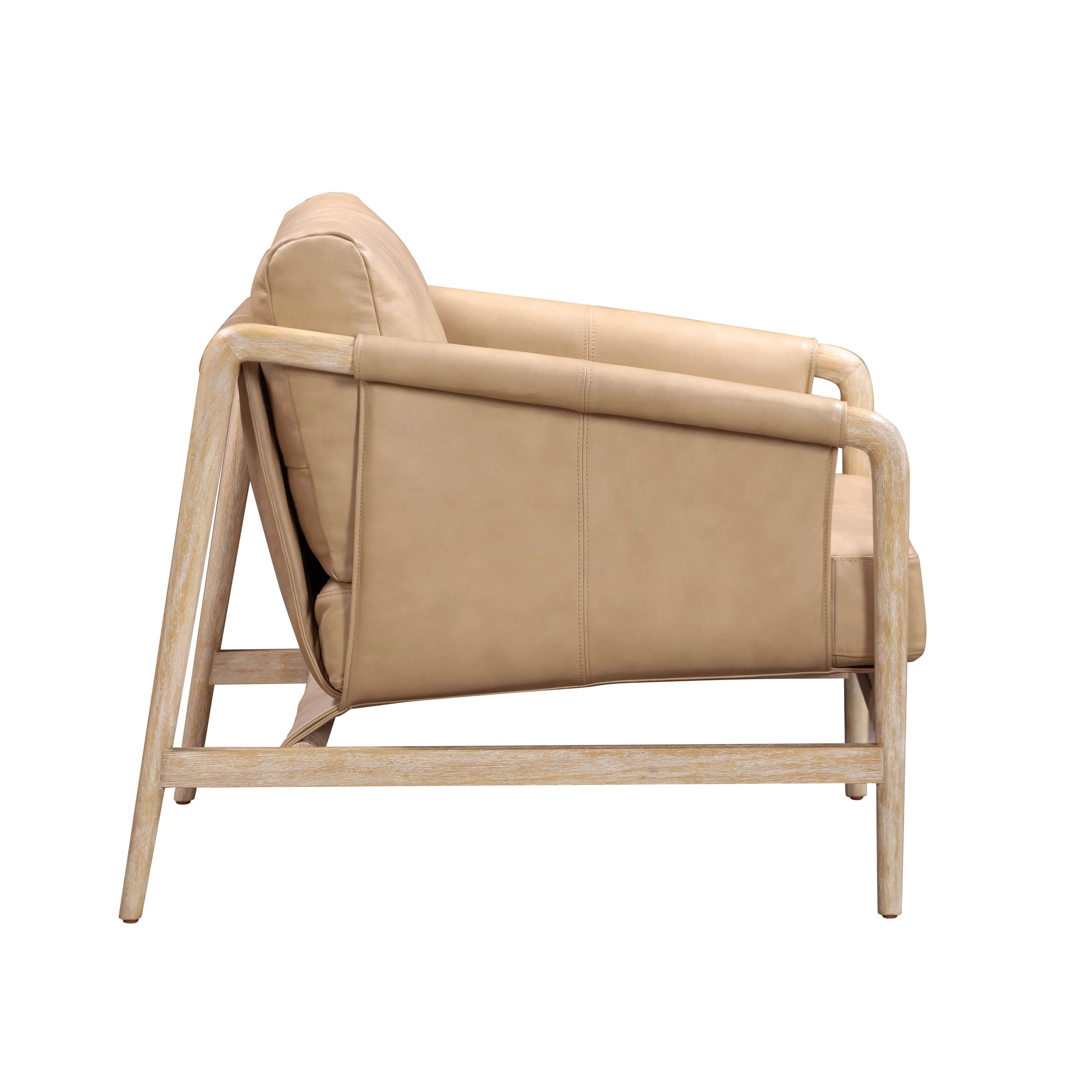 Chakka Contract-Grade Genuine Leather Accent Chair