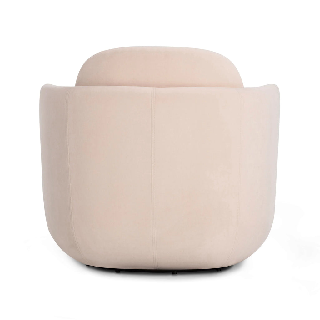 Wolfie Performance Velvet Swivel Accent Chair