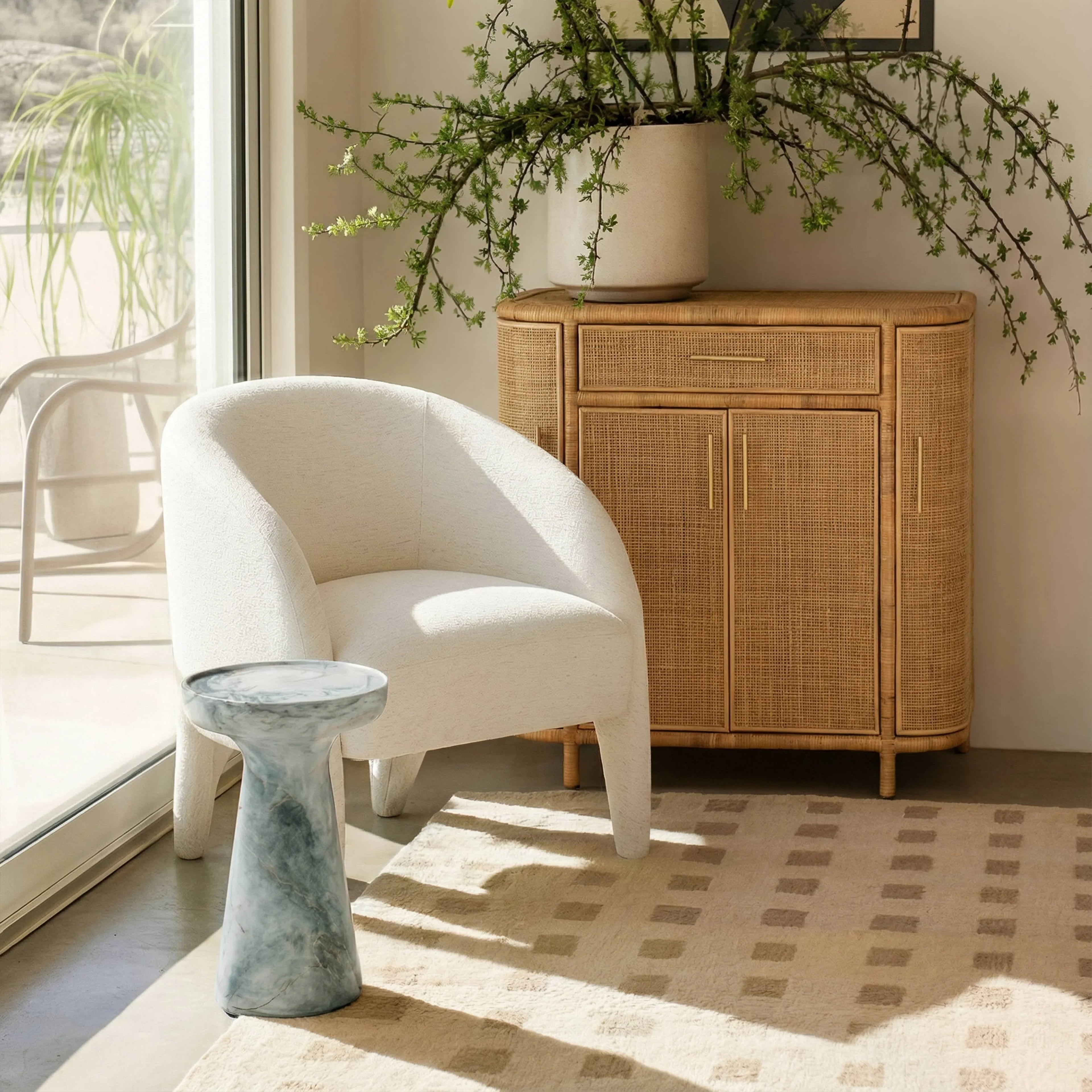 Kris Contract-Grade Chenille Accent Chair
