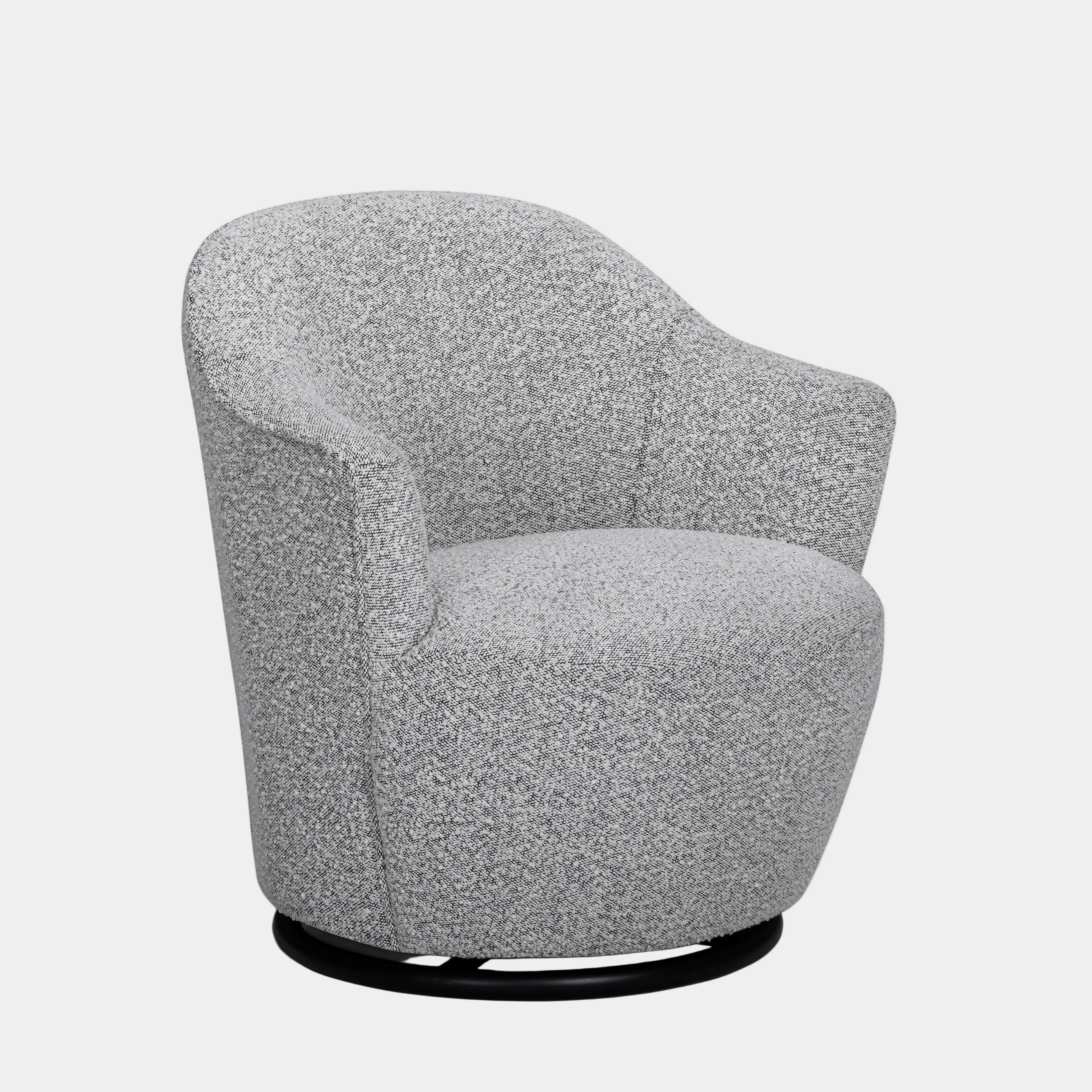 Skyla Performance Boucle Swivel Accent Chair