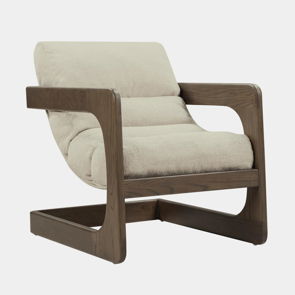 Palma Contract-Grade Textured Weave Fabric Accent Chair