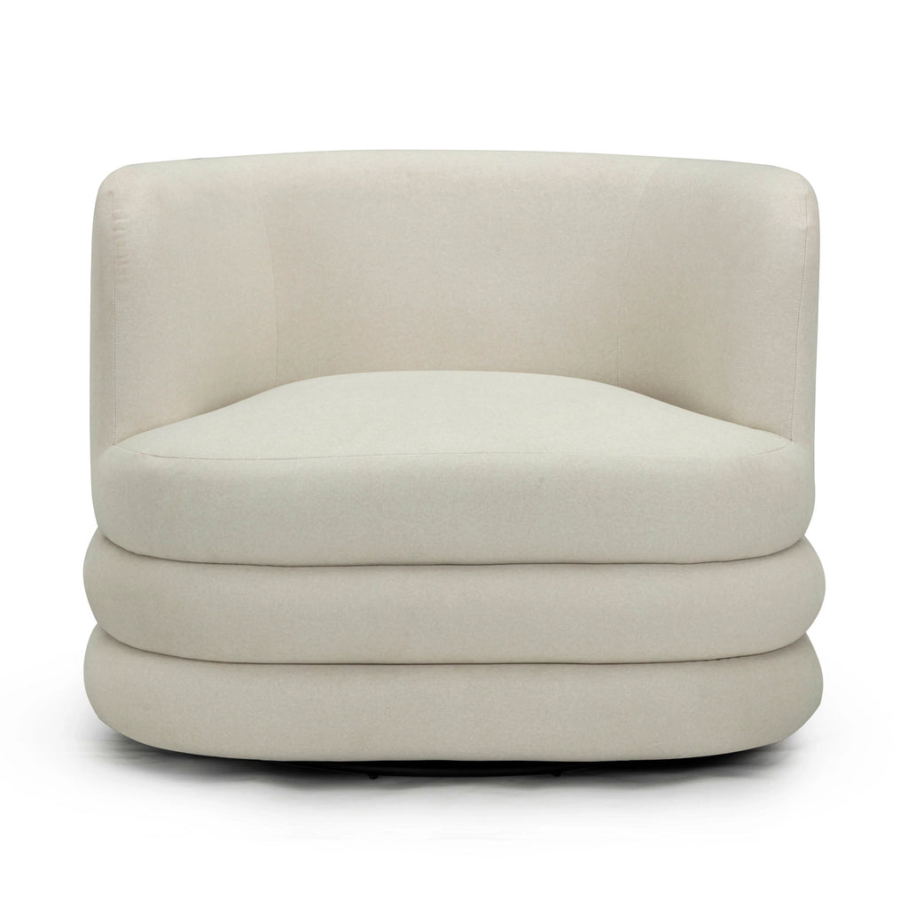 Astor Performance Faux Mohair Swivel Hotel Lounge Chair
