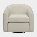 Thao Contract-Grade Basketweave Fabric Swivel Accent Chair