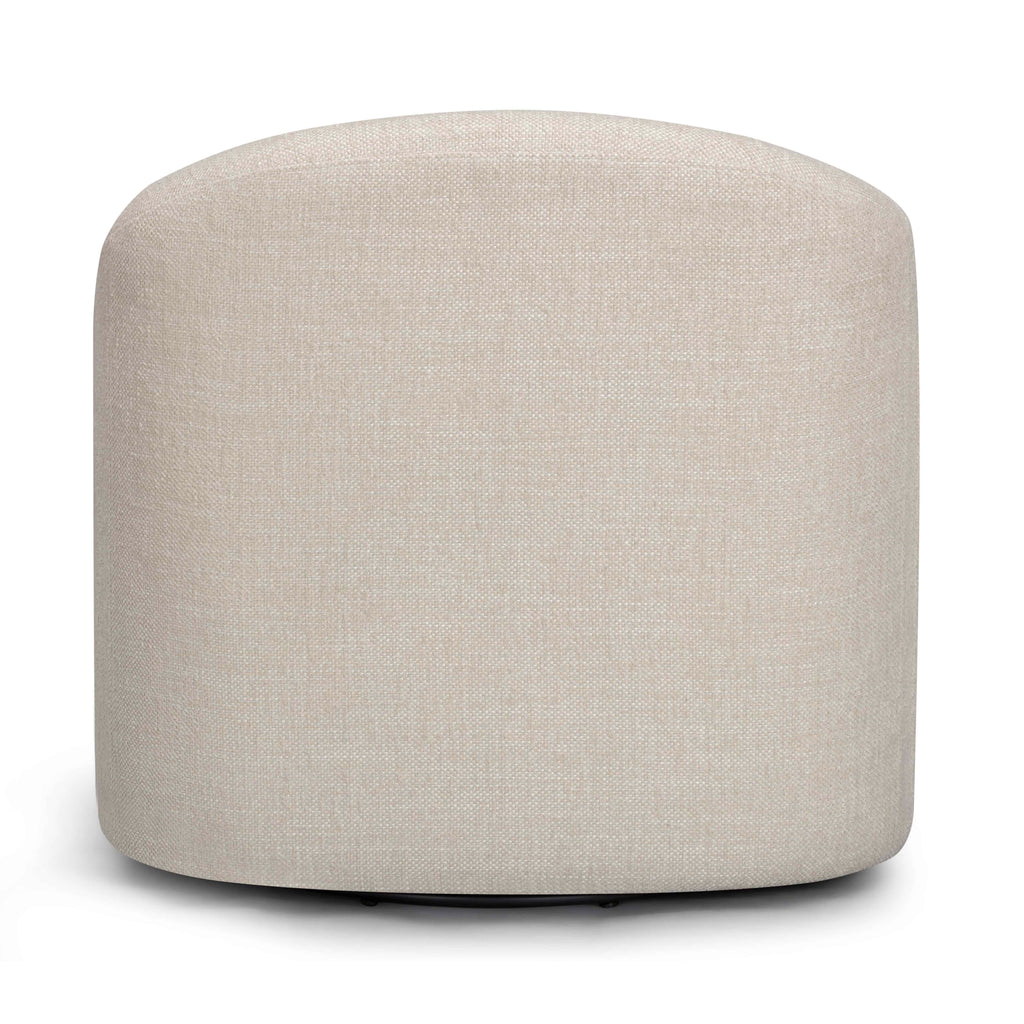 Thao Contract-Grade Basketweave Fabric Swivel Accent Chair