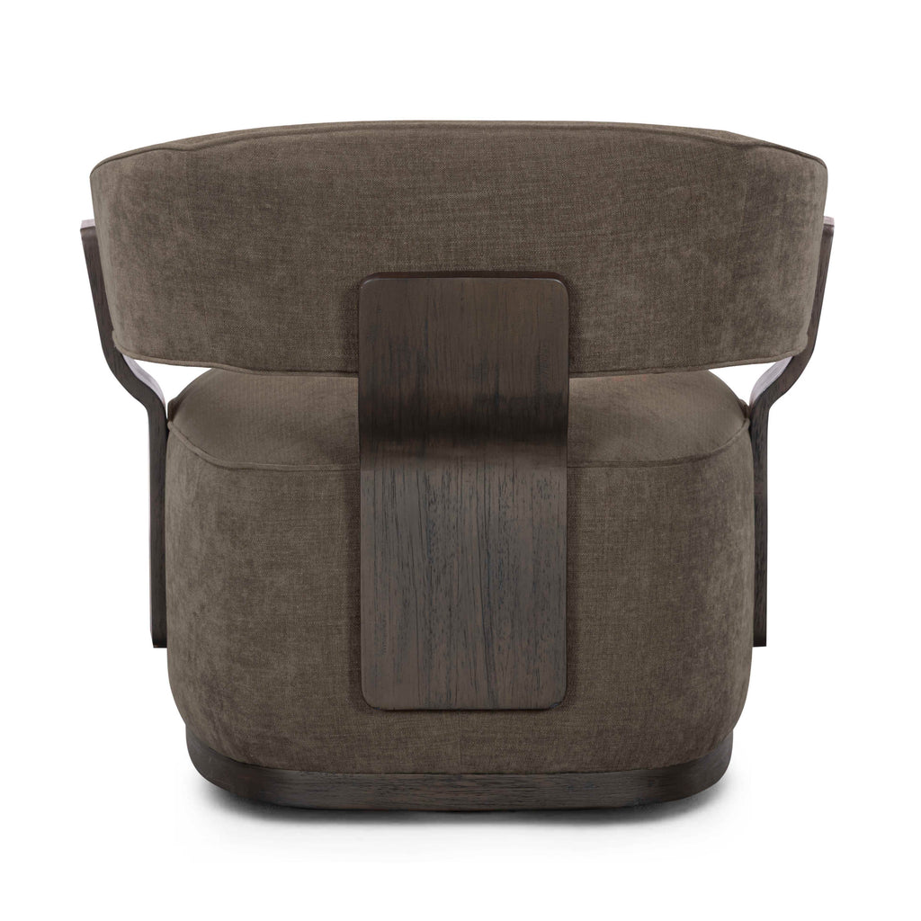 Madison Linen Performance Chenille Swivel Accent Chair