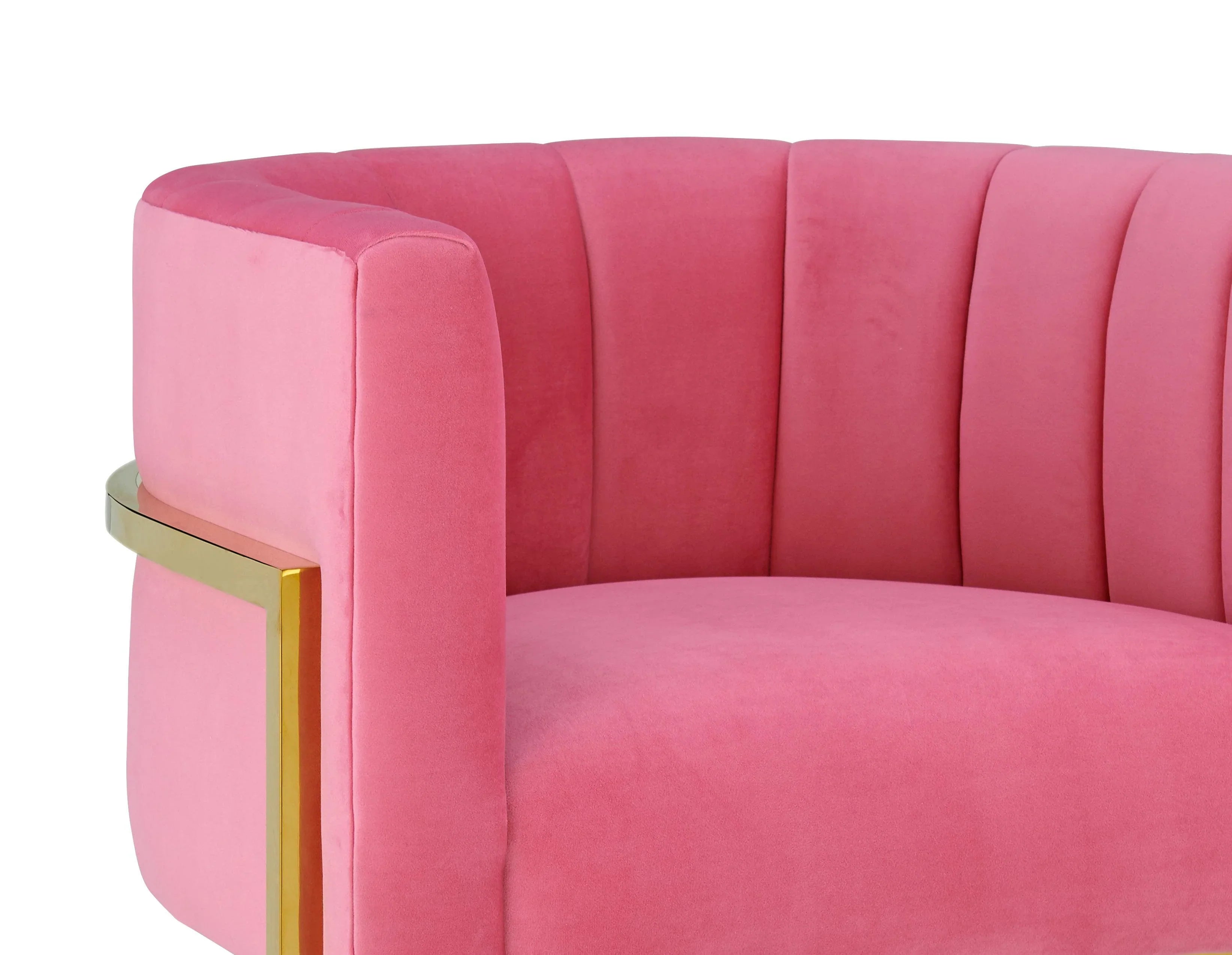 Magnolia Performance Velvet Accent Chair - Gold Base