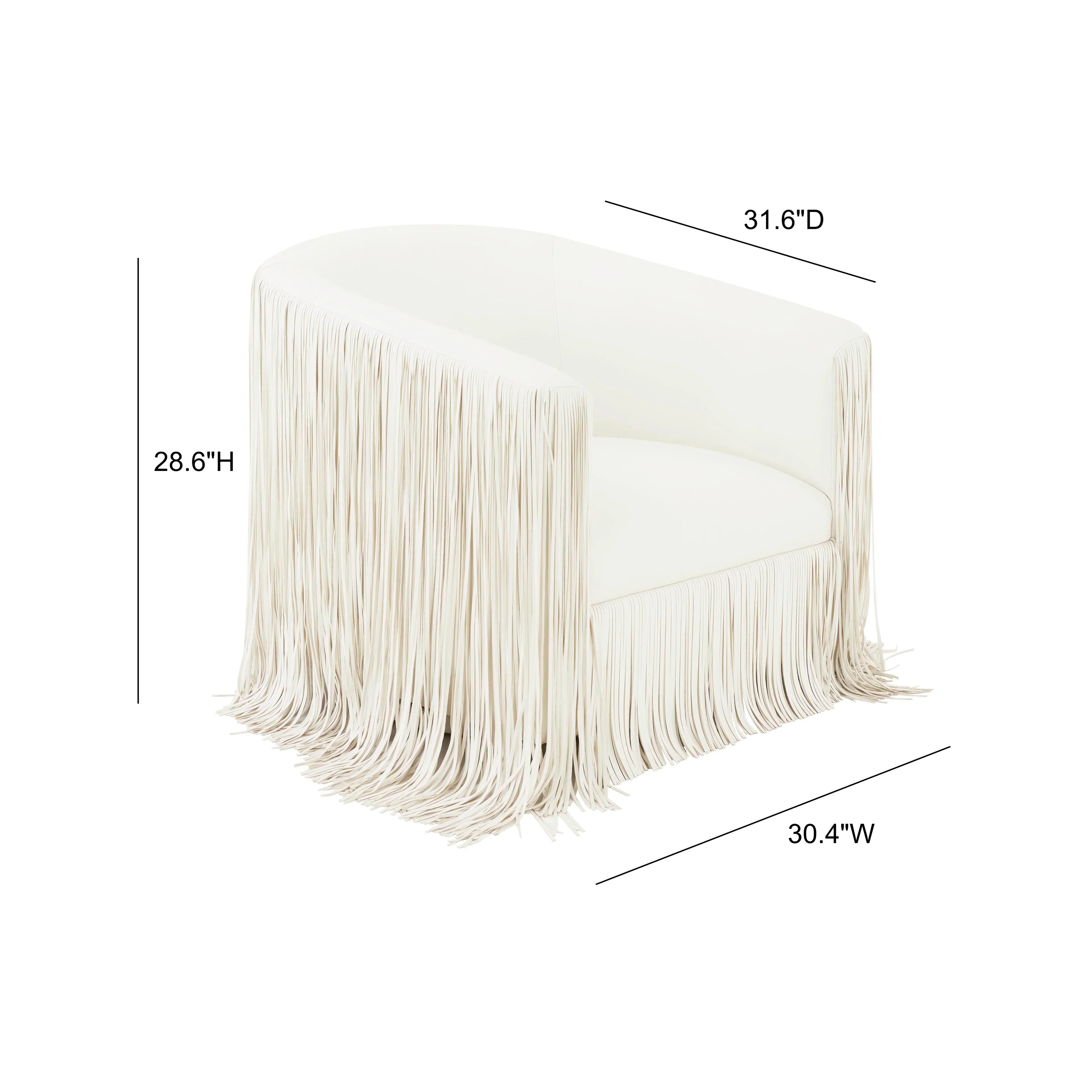 Shag Me Performance Vegan Leather Swivel Accent Chair