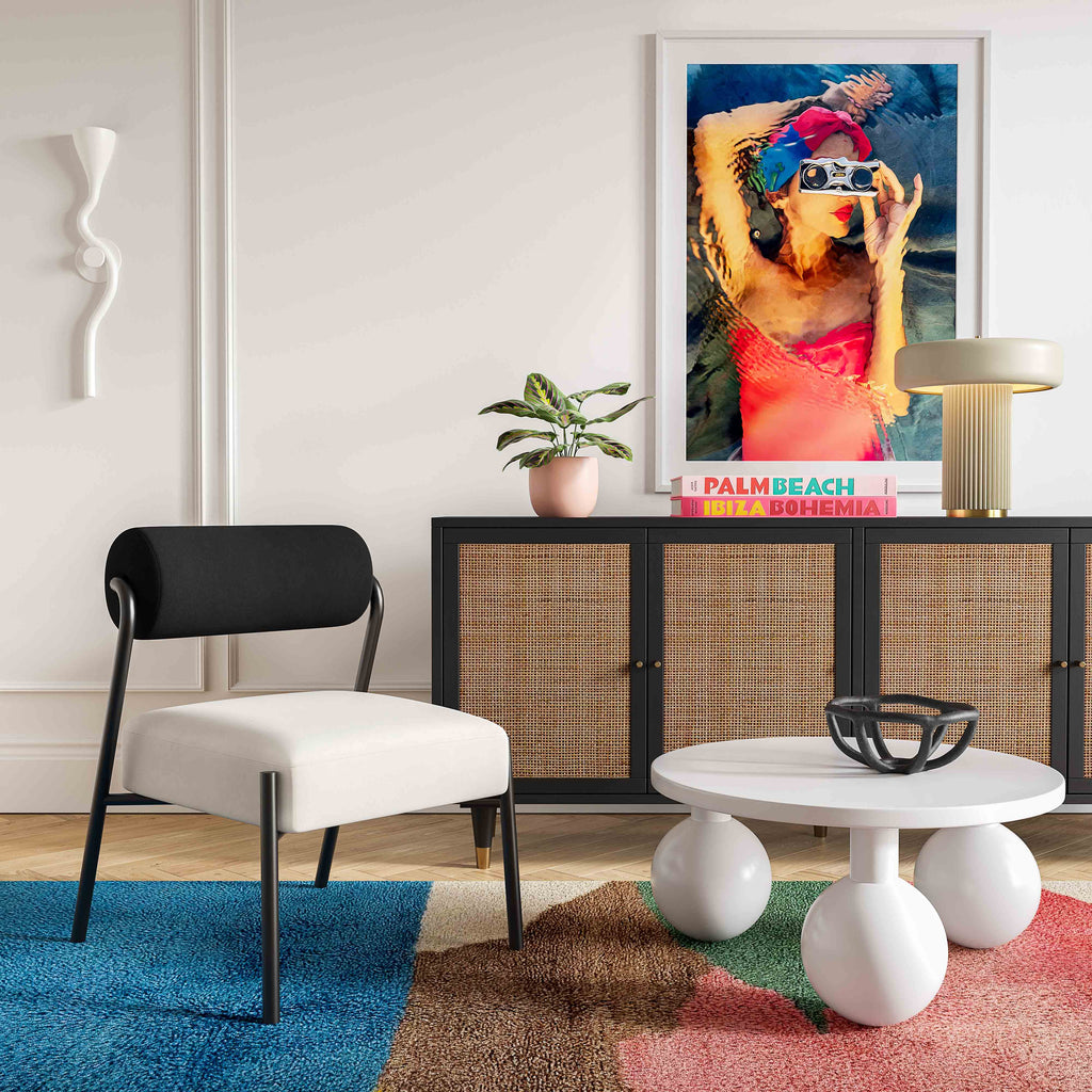 Jolene Performance Velvet Accent Chair