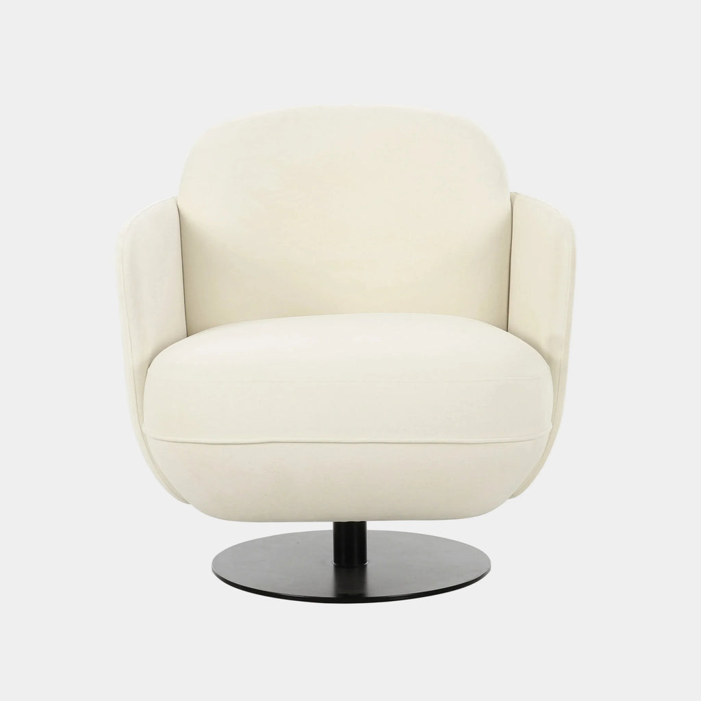 Solange Performance Velvet Swivel Accent Chair