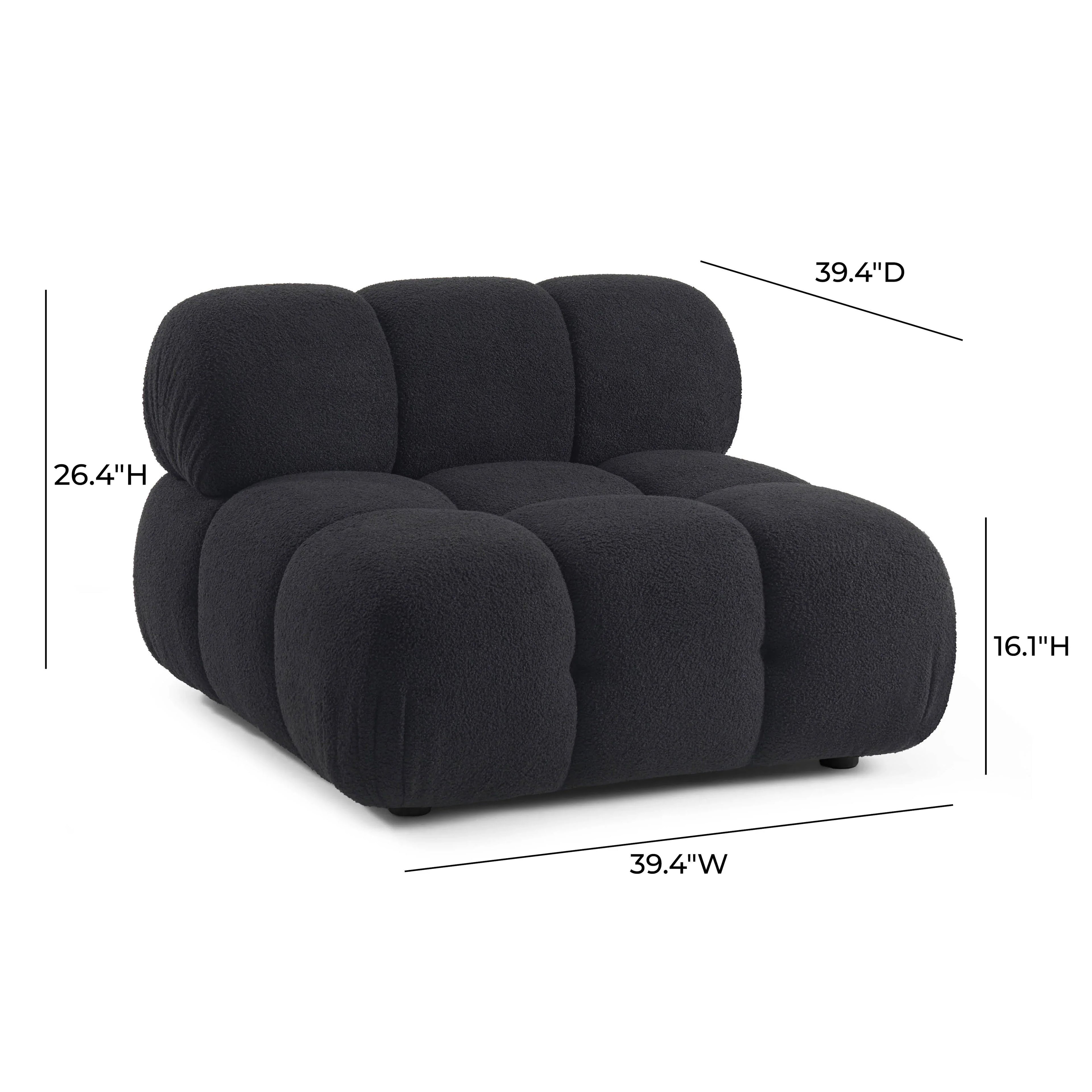 Calliope Performance Modular Armless Chair