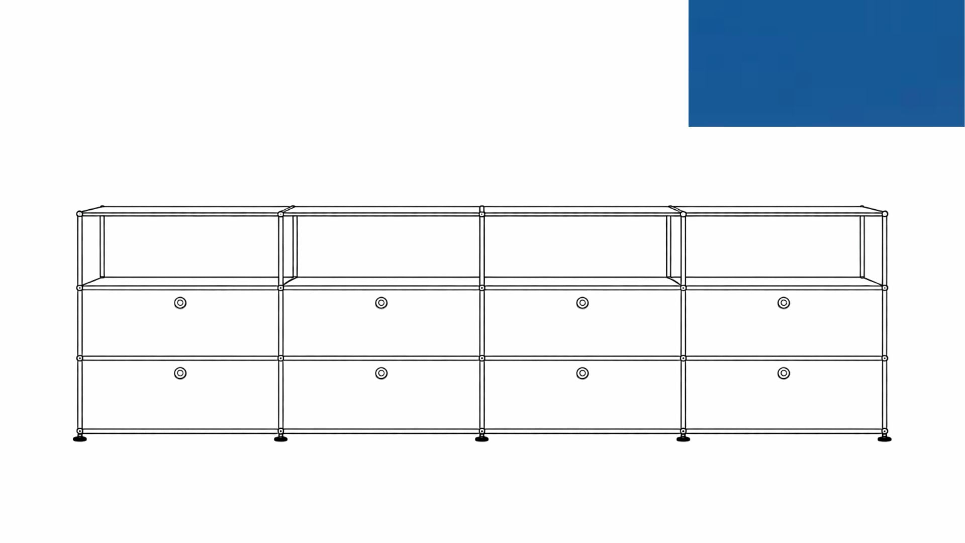 USM Haller G2AF File Credenza