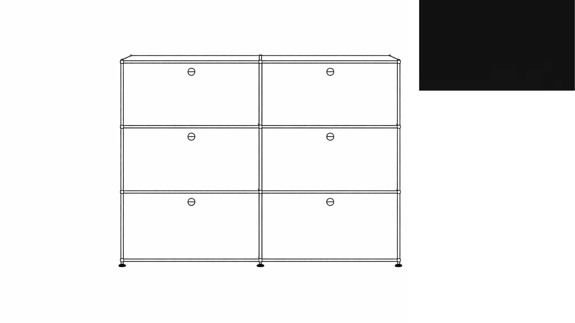 USM Haller G118 Storage Cabinet