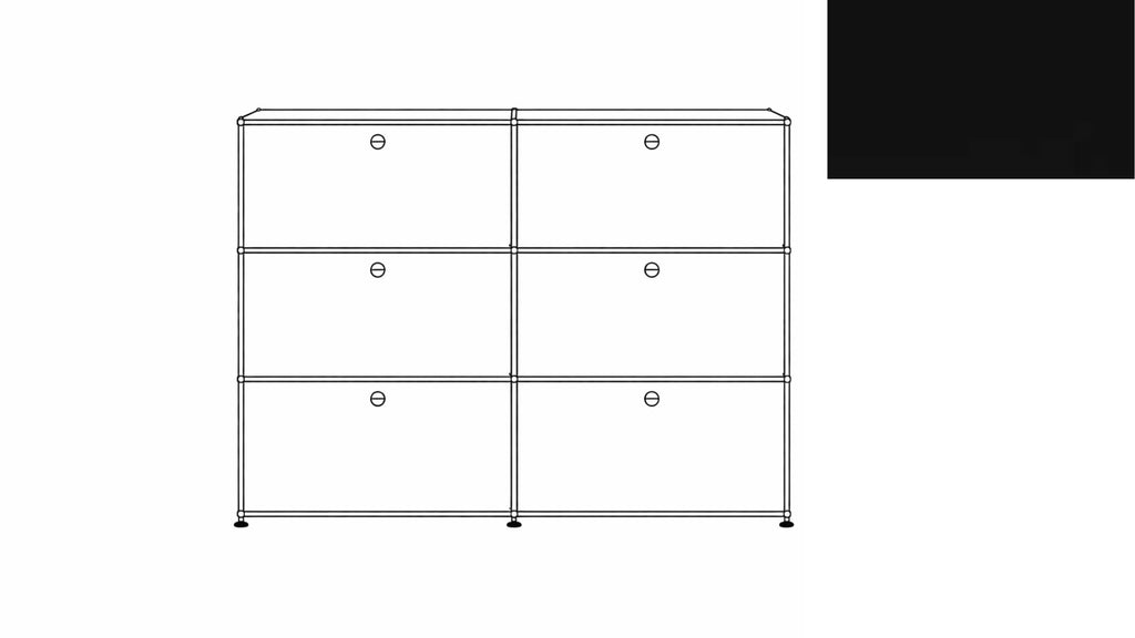 USM Haller G118F File Storage Cabinet