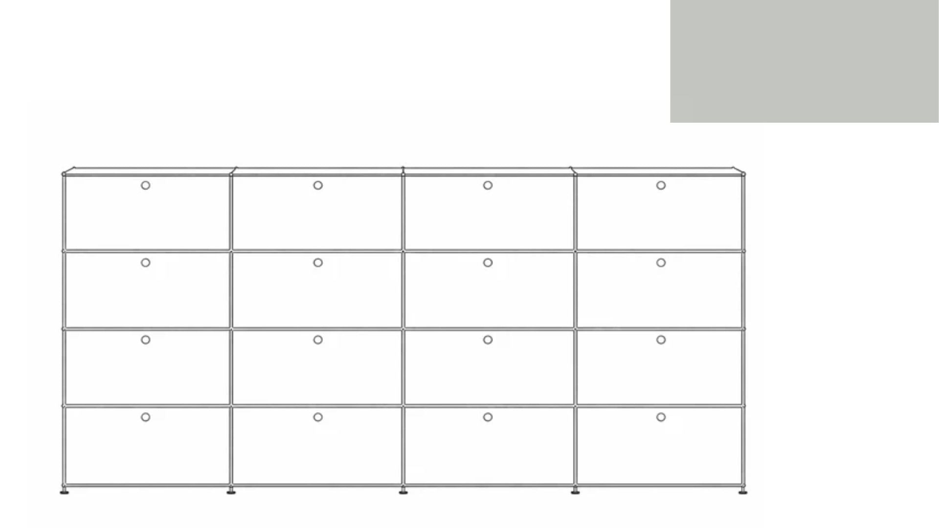 USM Haller G118 Storage Cabinet