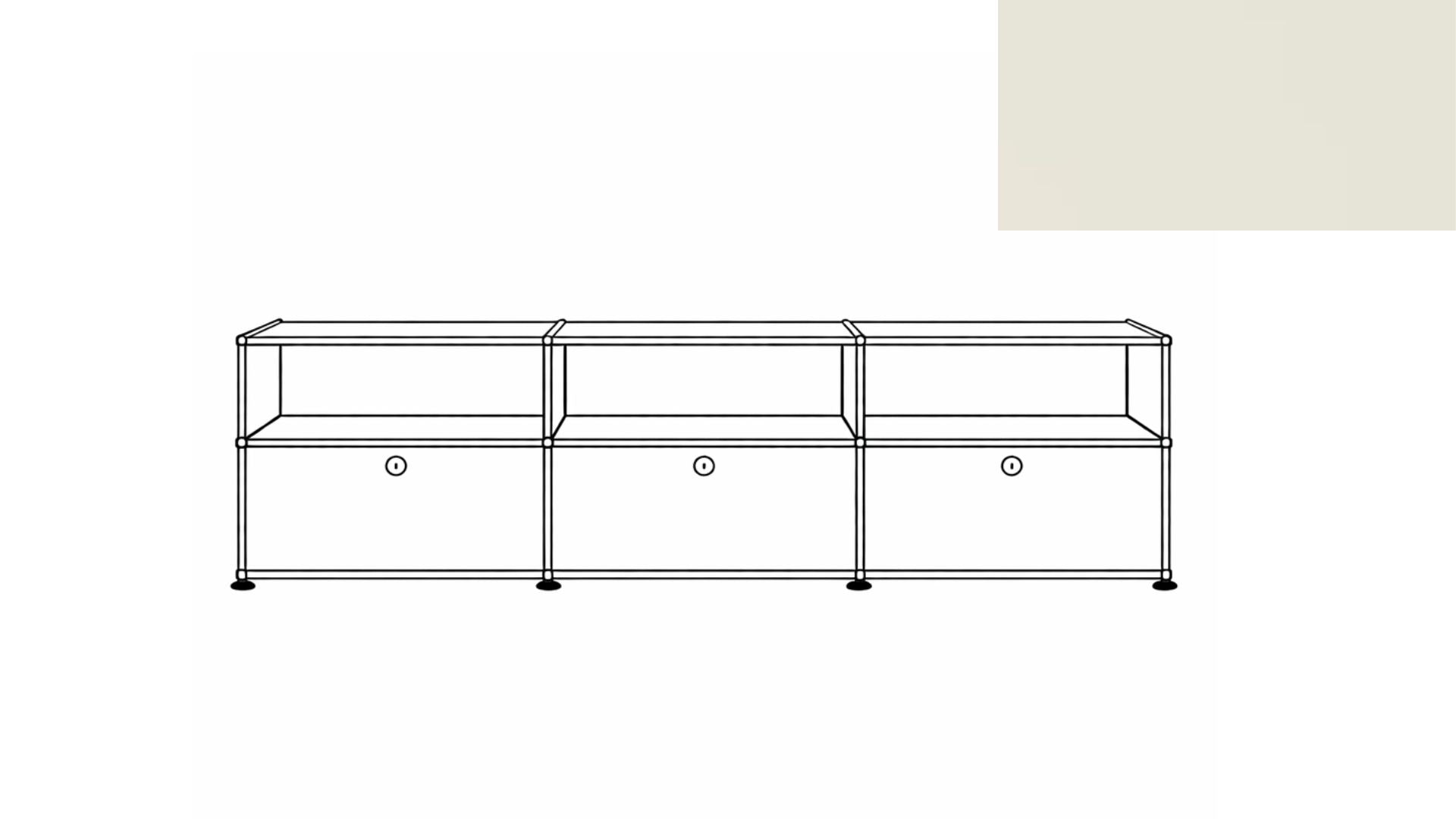 USM Haller C2AF File Credenza