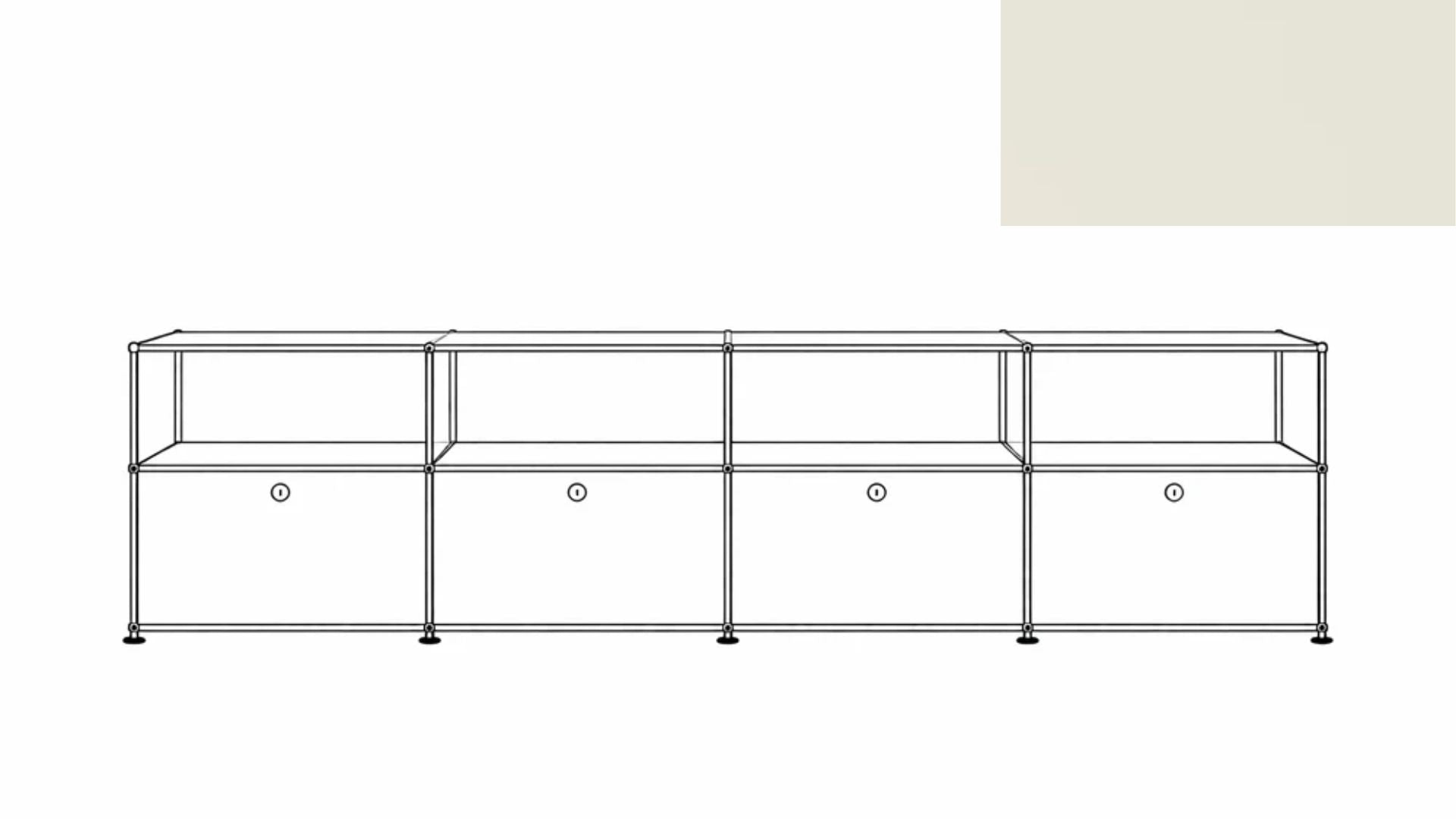USM Haller C2AF File Credenza