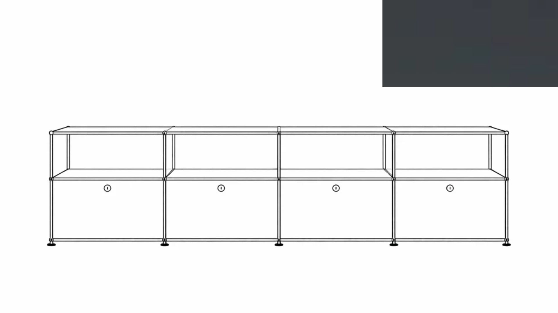 USM Haller C2AF File Credenza