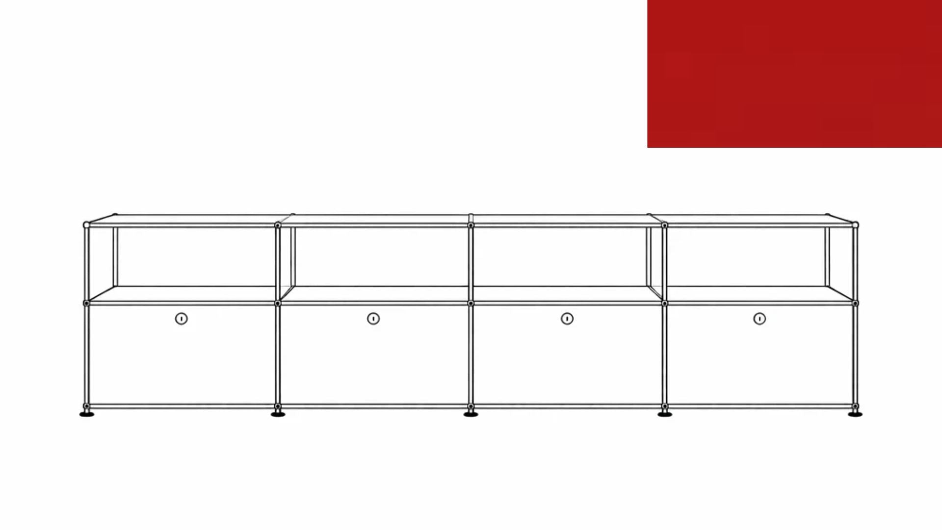 USM Haller C2A Credenza