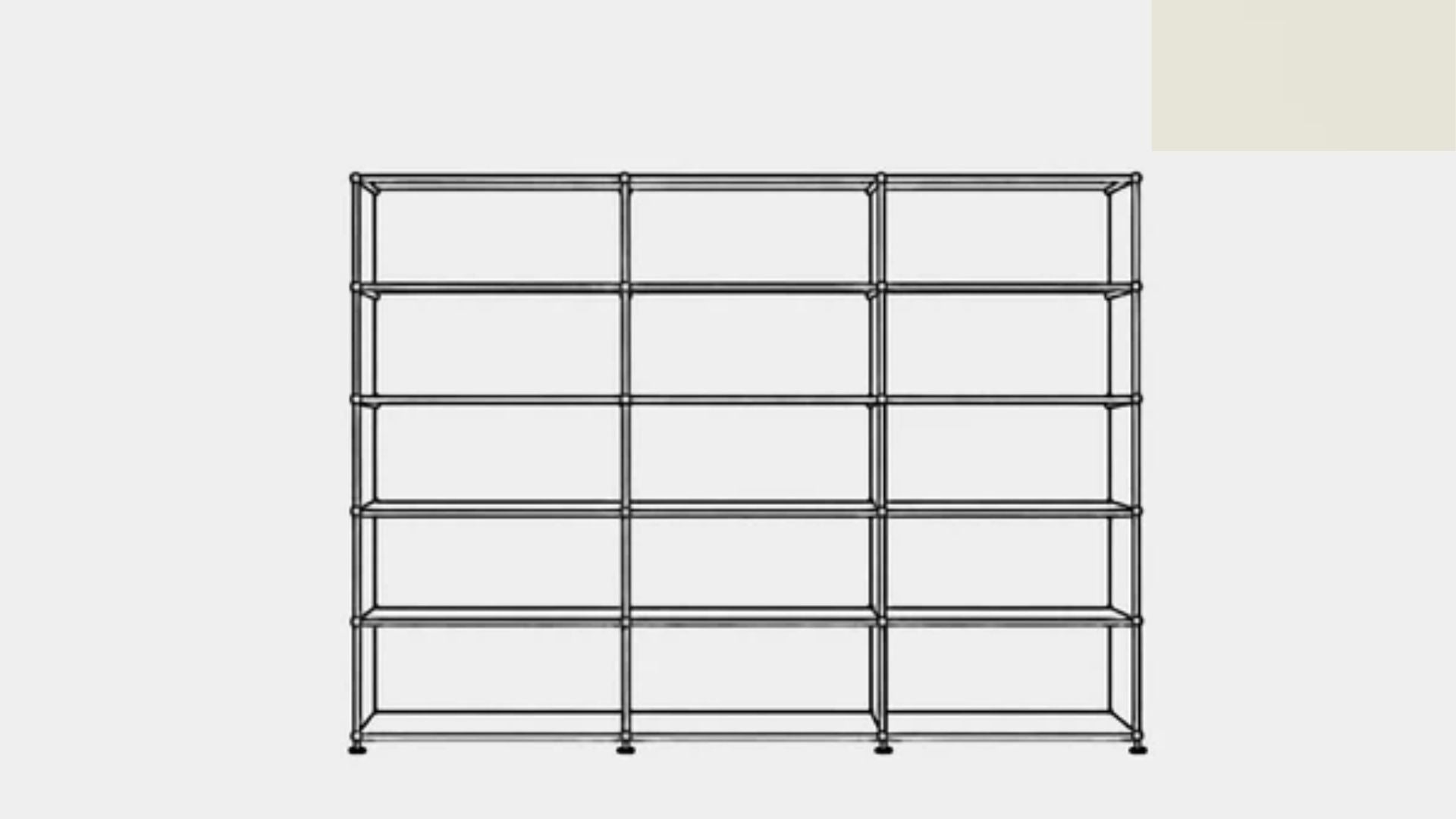 USM Haller H2 Open Shelf