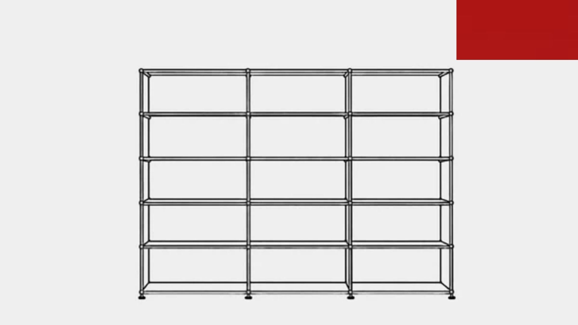 USM Haller H2 Open Shelf