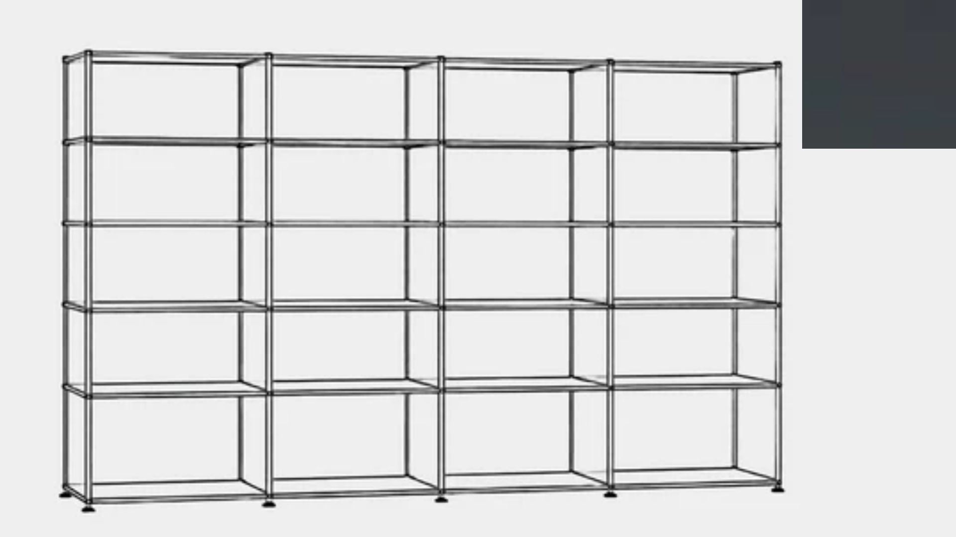 USM Haller H2 Open Shelf