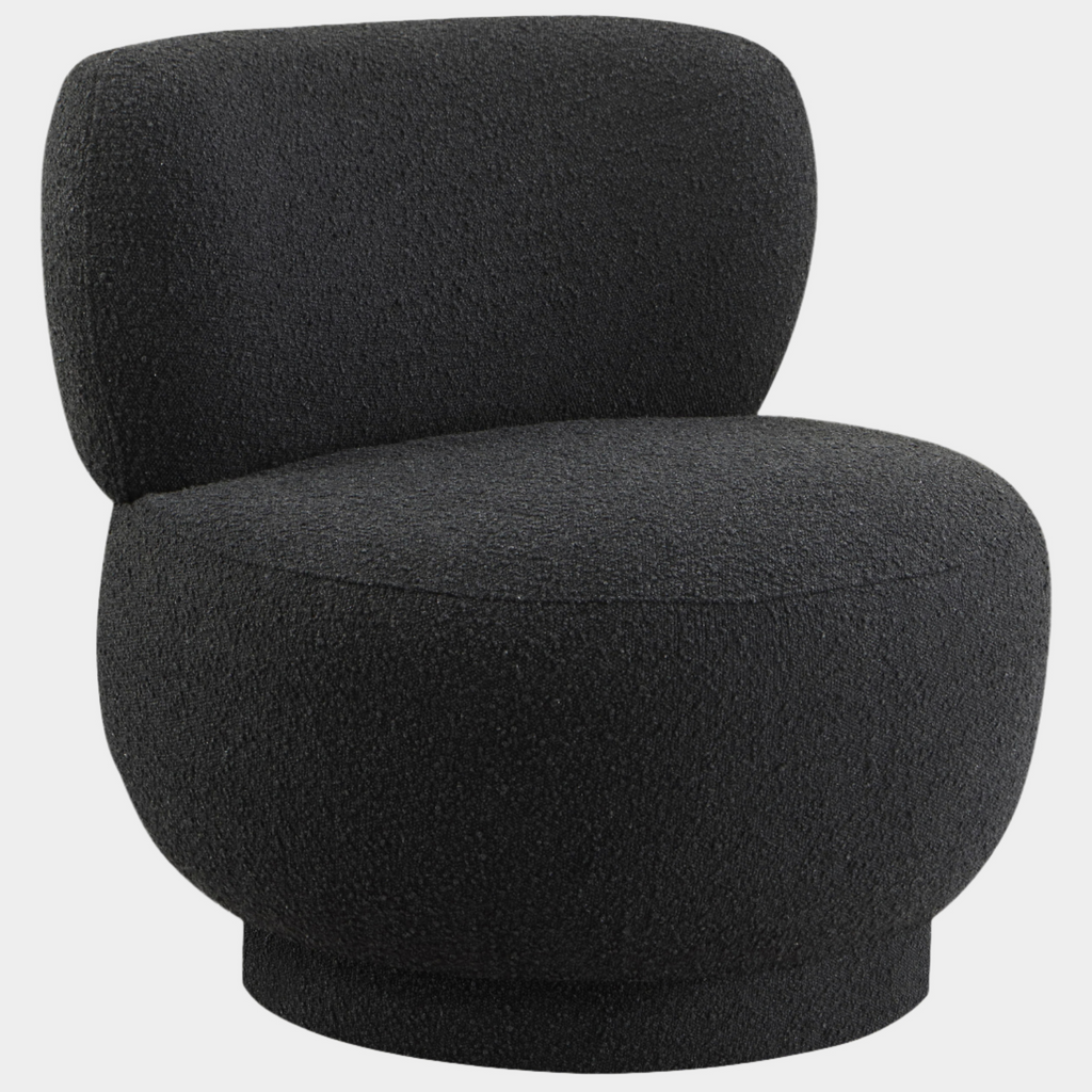 Calais Boucle Fabric Upholstered Accent Chair