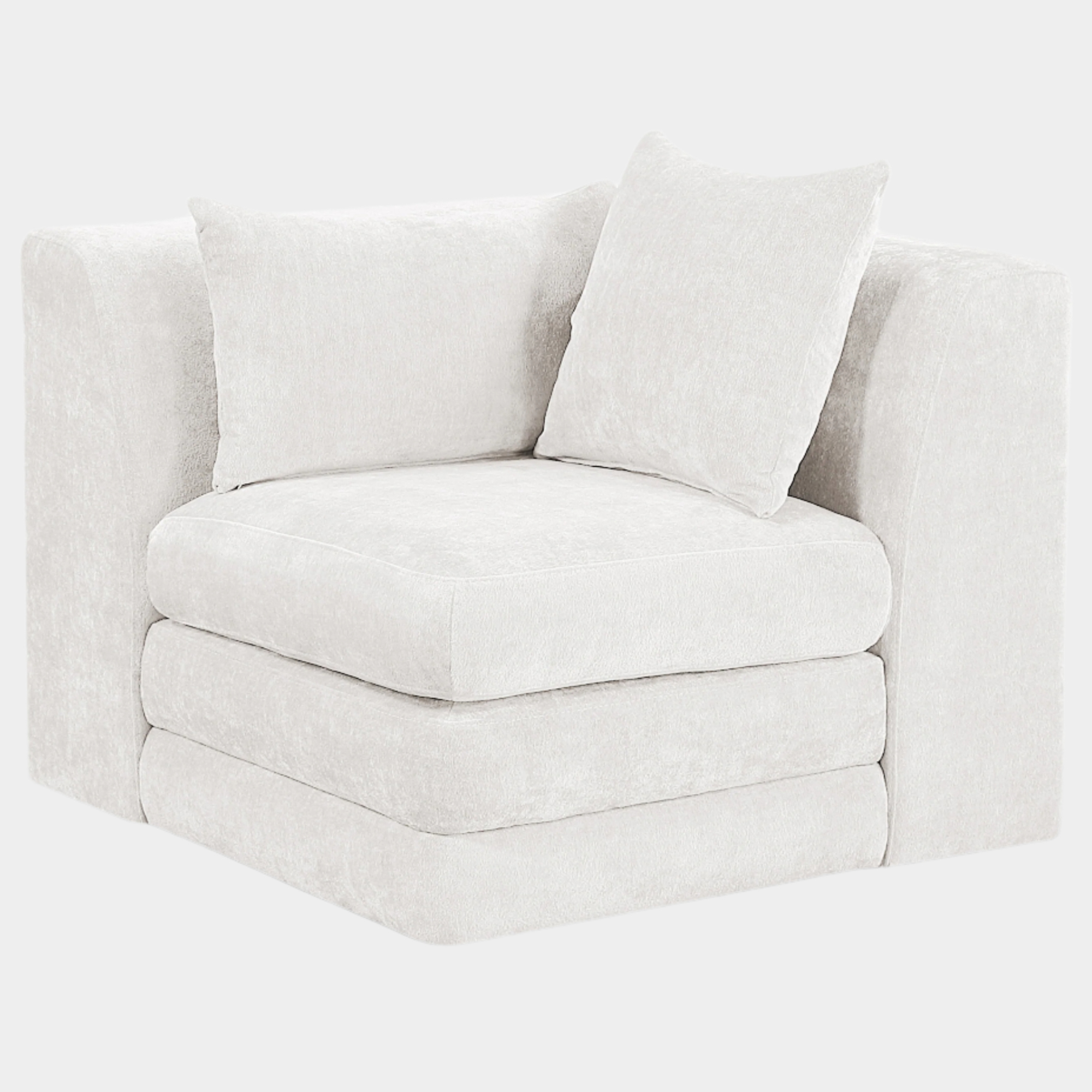 Stellar Chenille Fabric Upholstered Modular Accent Chair