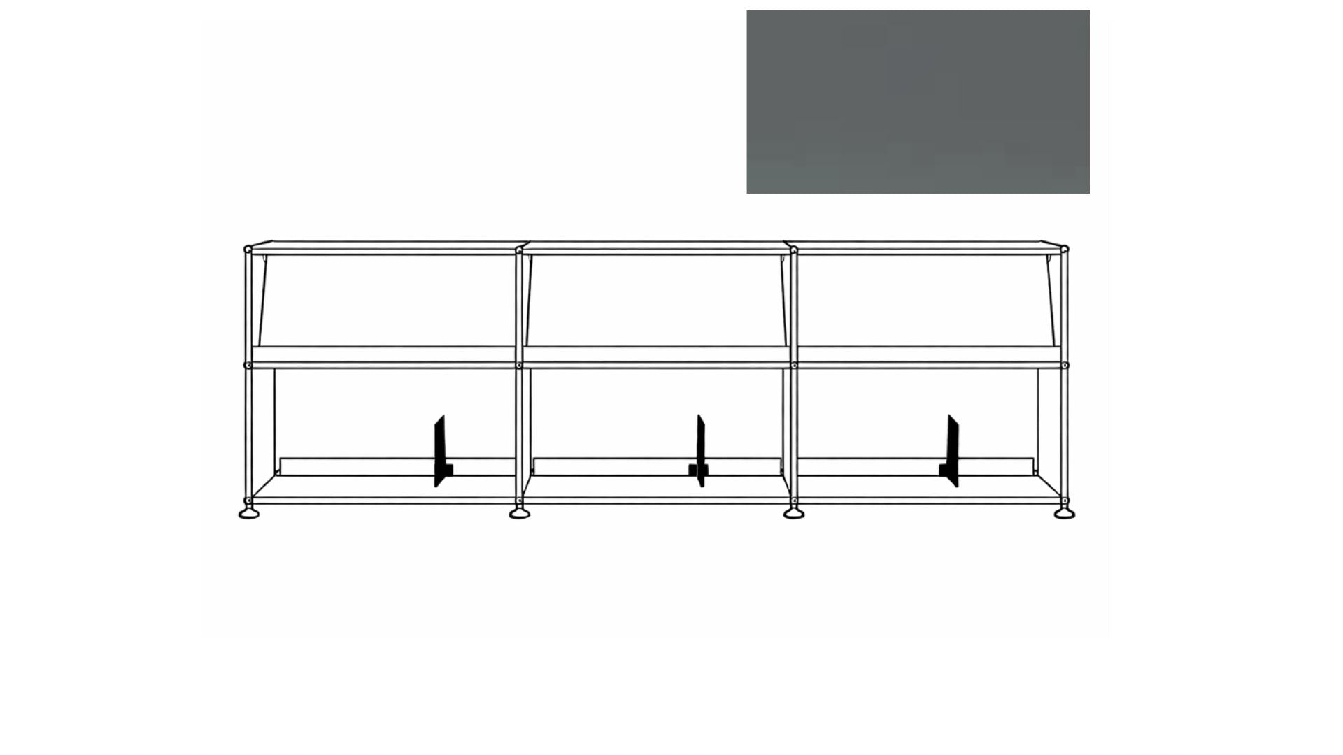 USM X Symbol Vinyl Display Cabinet