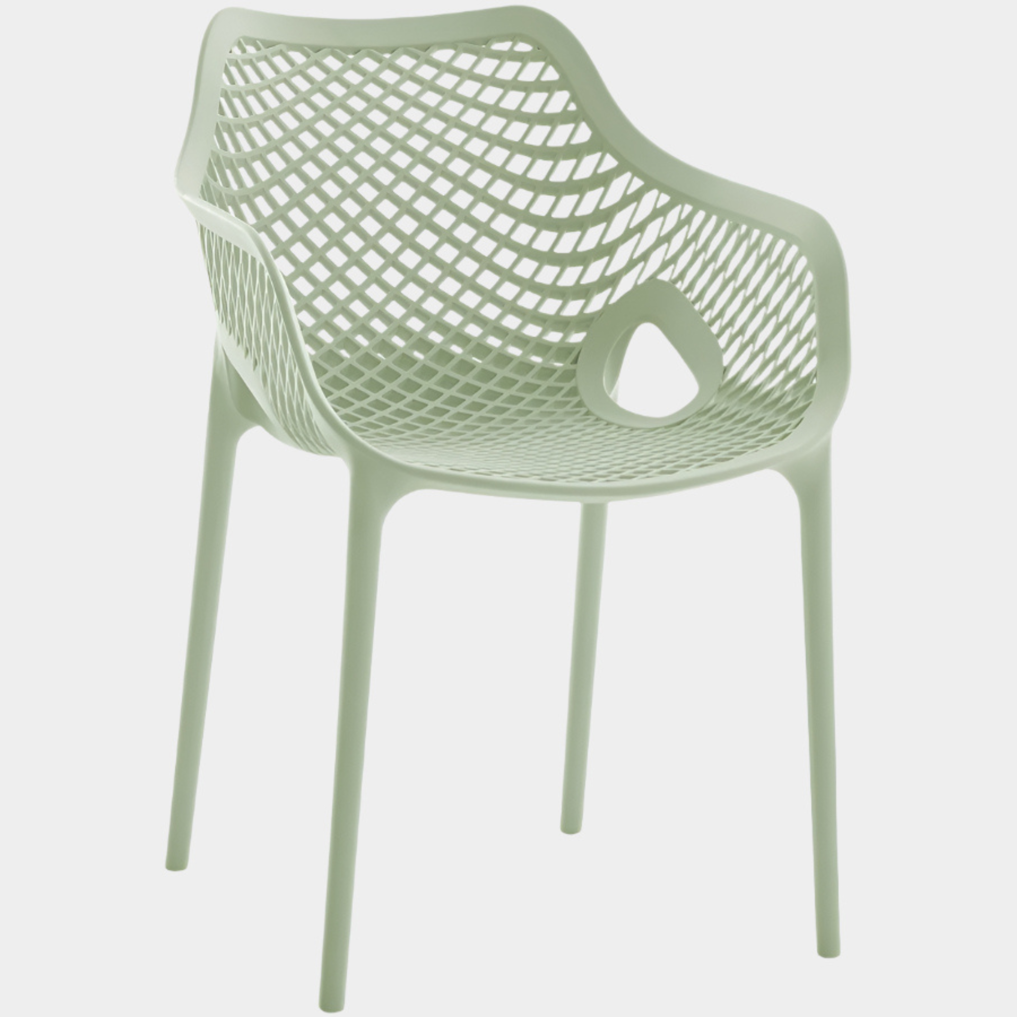 Mykonos Plastic Outdoor Patio Dining Chair