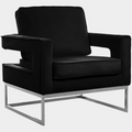 Noah Velvet Upholstered Accent Chair