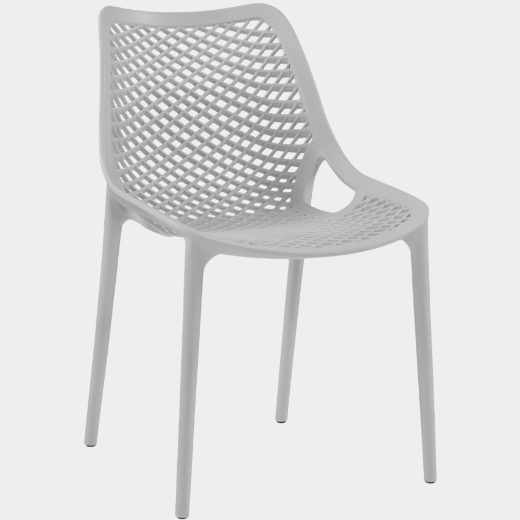 Mykonos Plastic Outdoor Patio Dining Chair - Set of 4