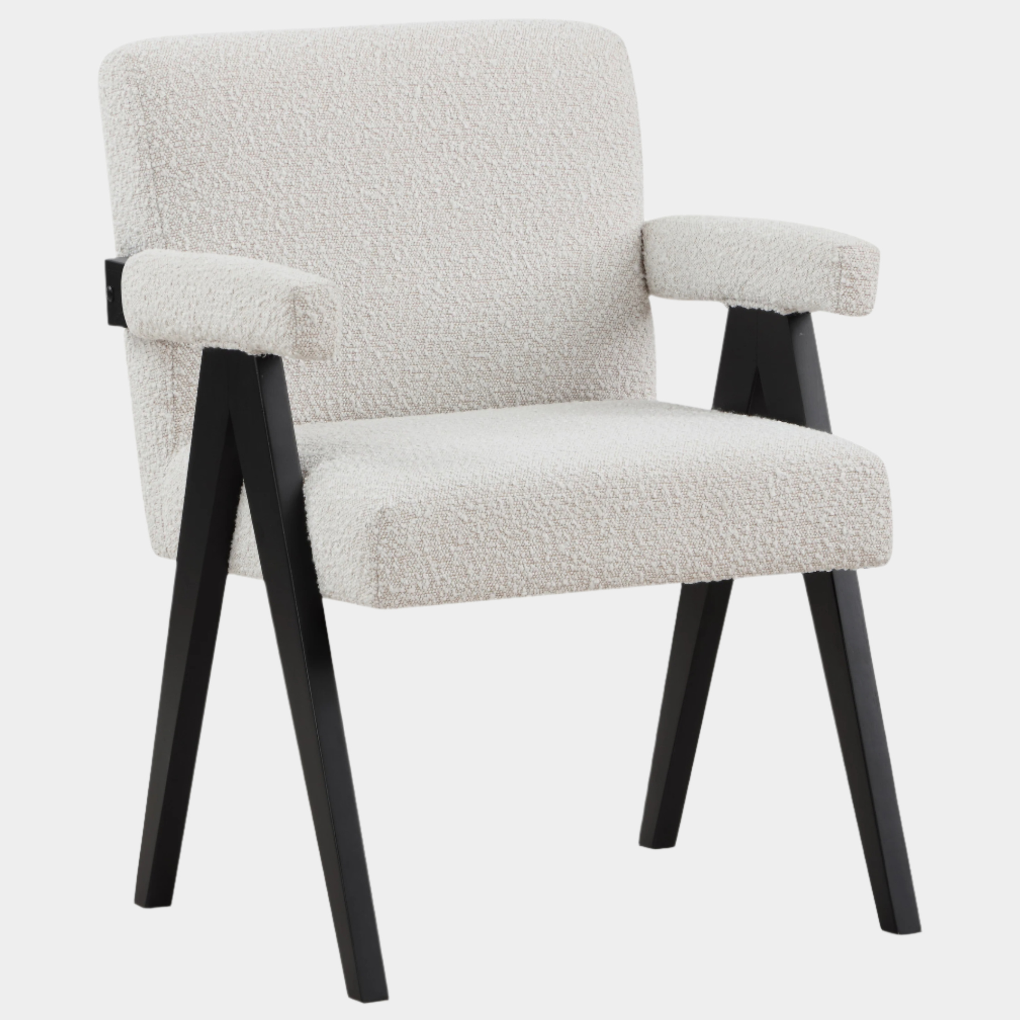 Woodloch Boucle Fabric Upholstered Accent Chair