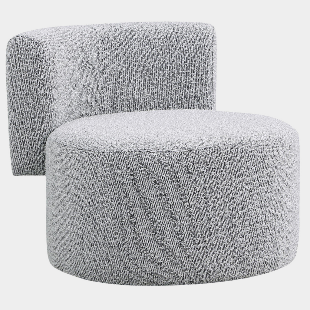 Como Boucle Fabric Upholstered Accent Chair
