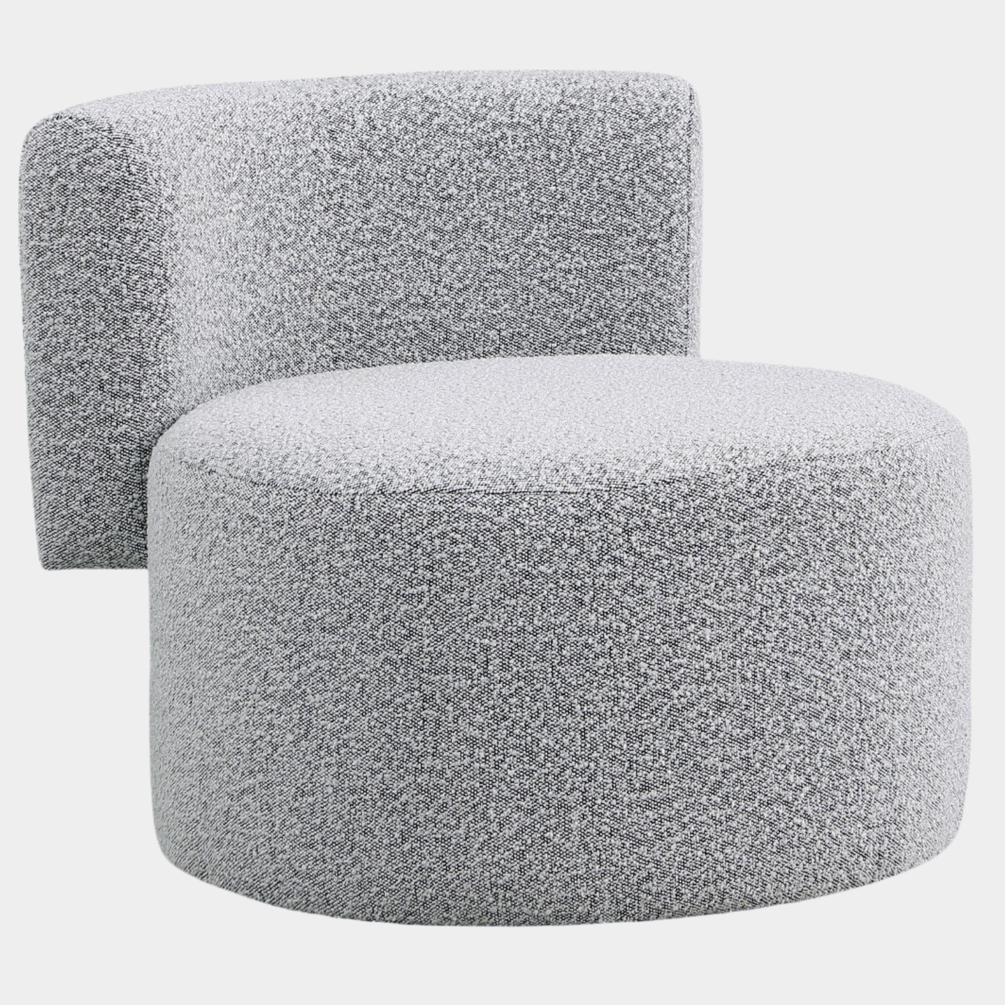 Como Boucle Fabric Upholstered Accent Chair