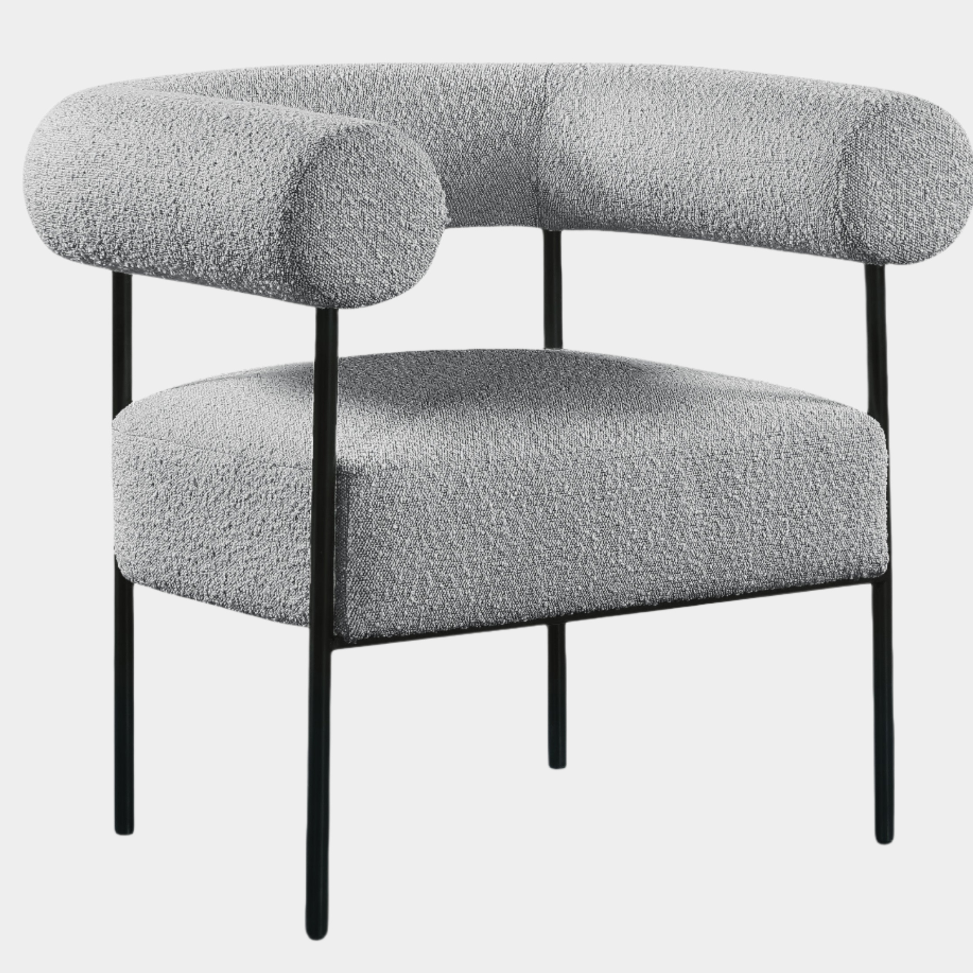 Blake Boucle Fabric Upholstered Accent Chair