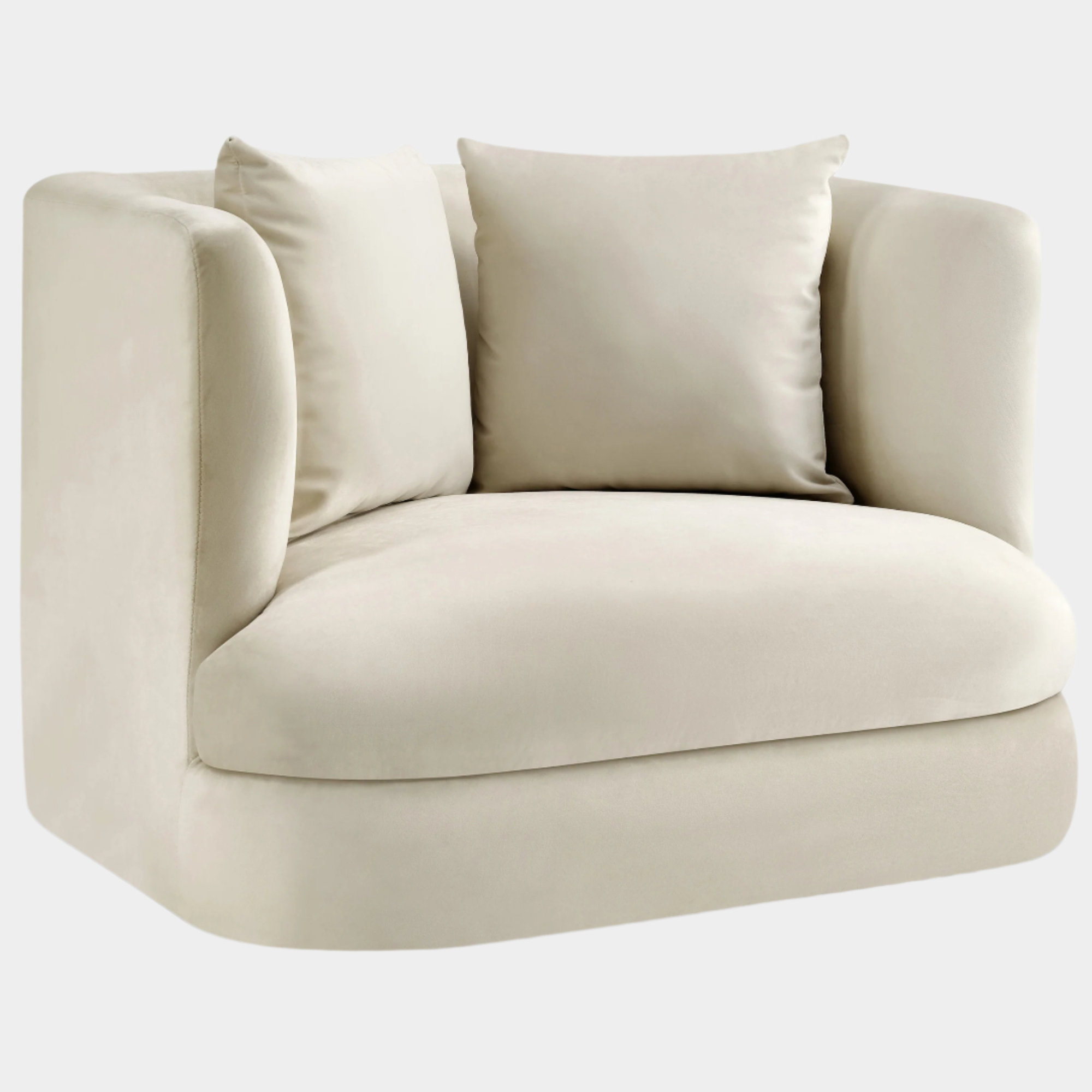 Alder Velvet Upholstered Accent Chair