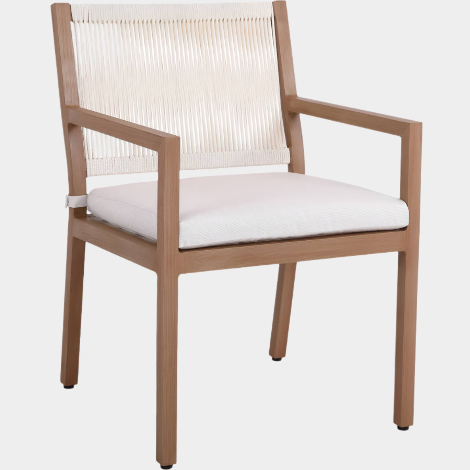 Maui Water Resistant Fabric Upholstered Outdoor Patio Dining Arm Chair