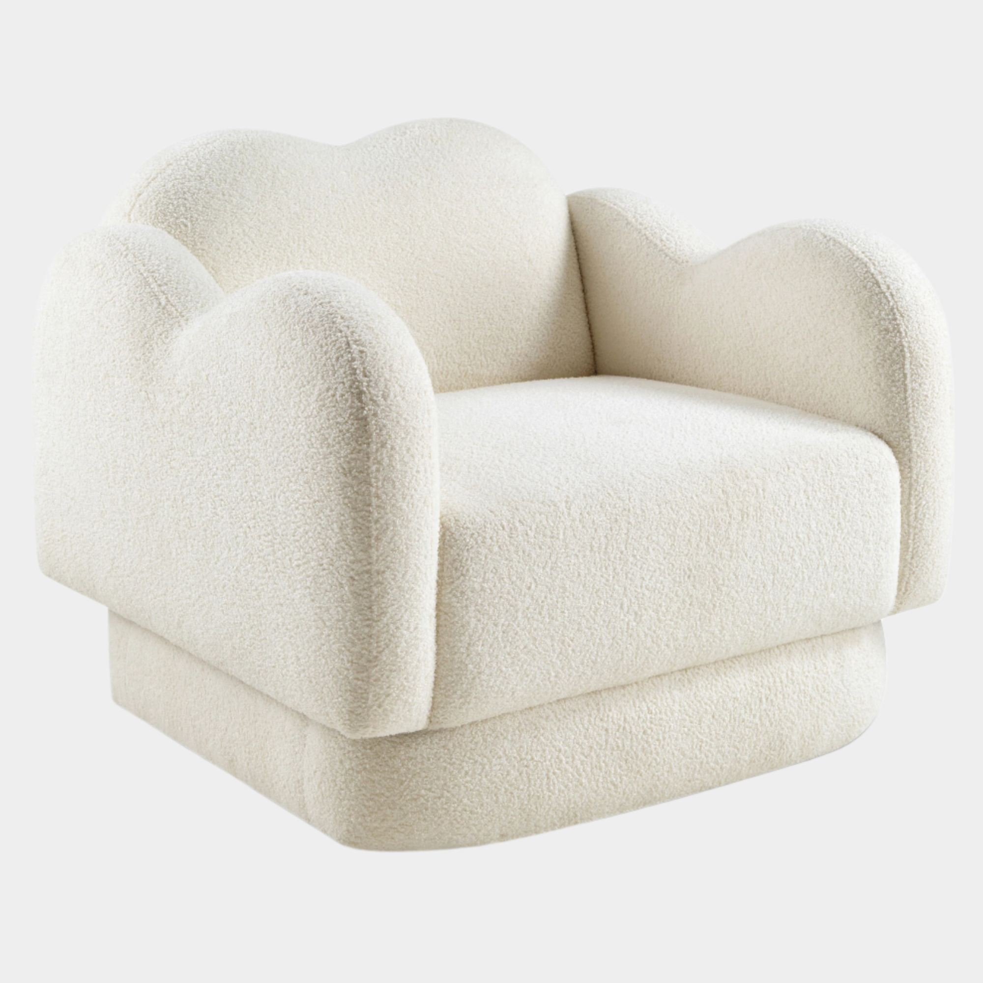 Bloom Teddy Fabric Upholstered Accent Chair