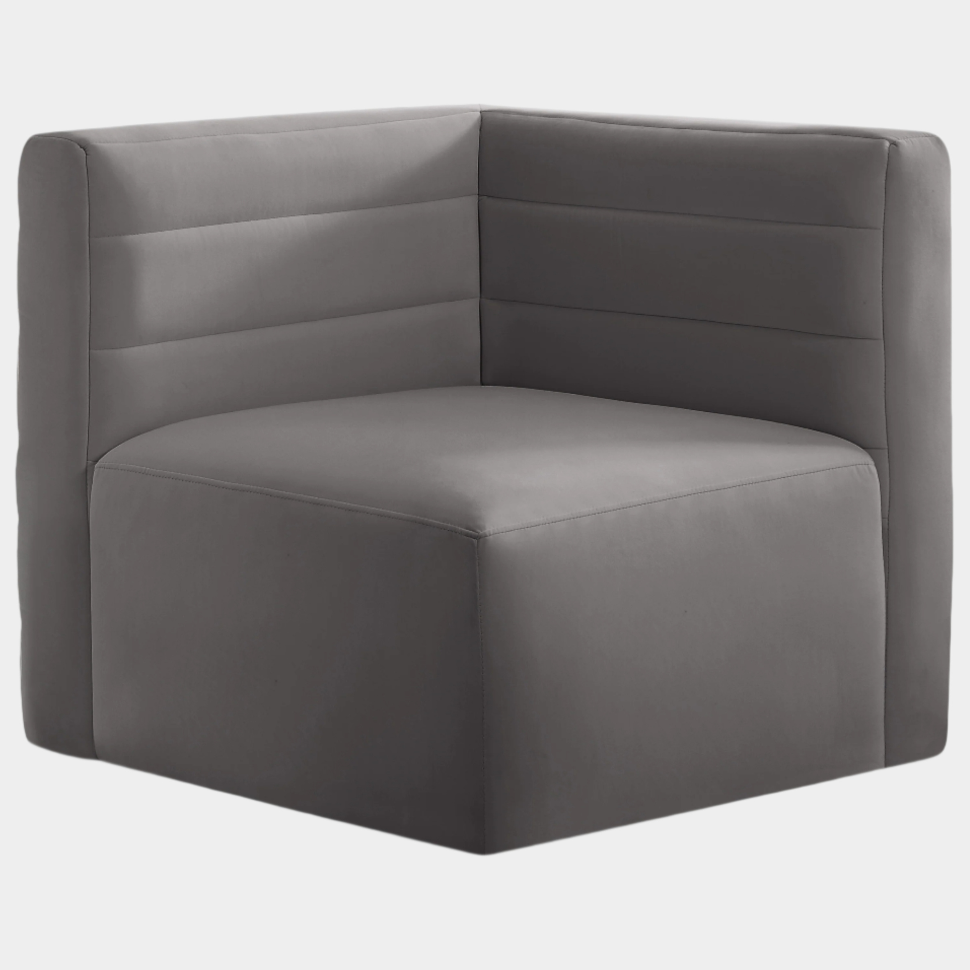 Quincy Velvet Upholstered Comfort Corner Modular Chair