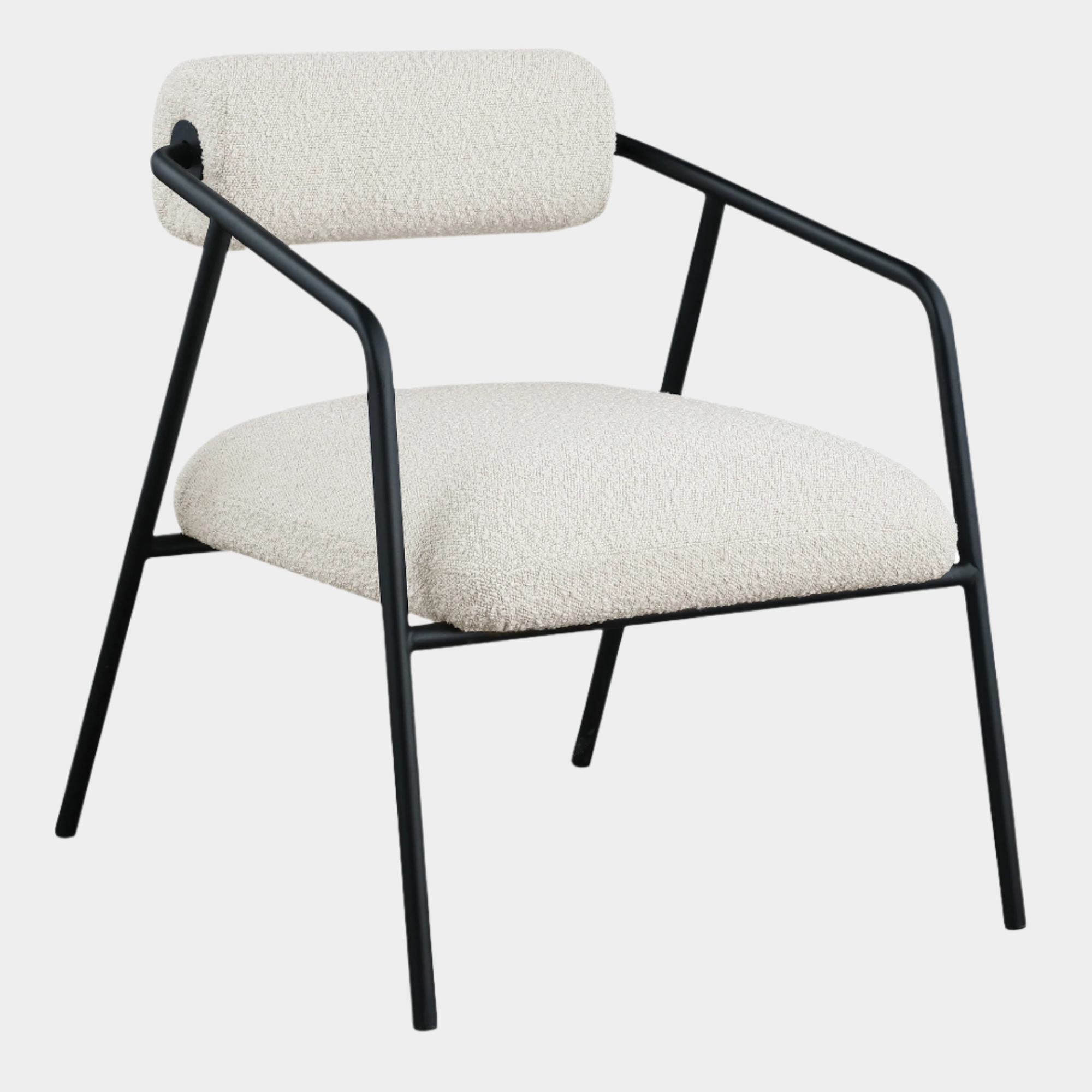 Carly Boucle Fabric Upholstered Accent Chair