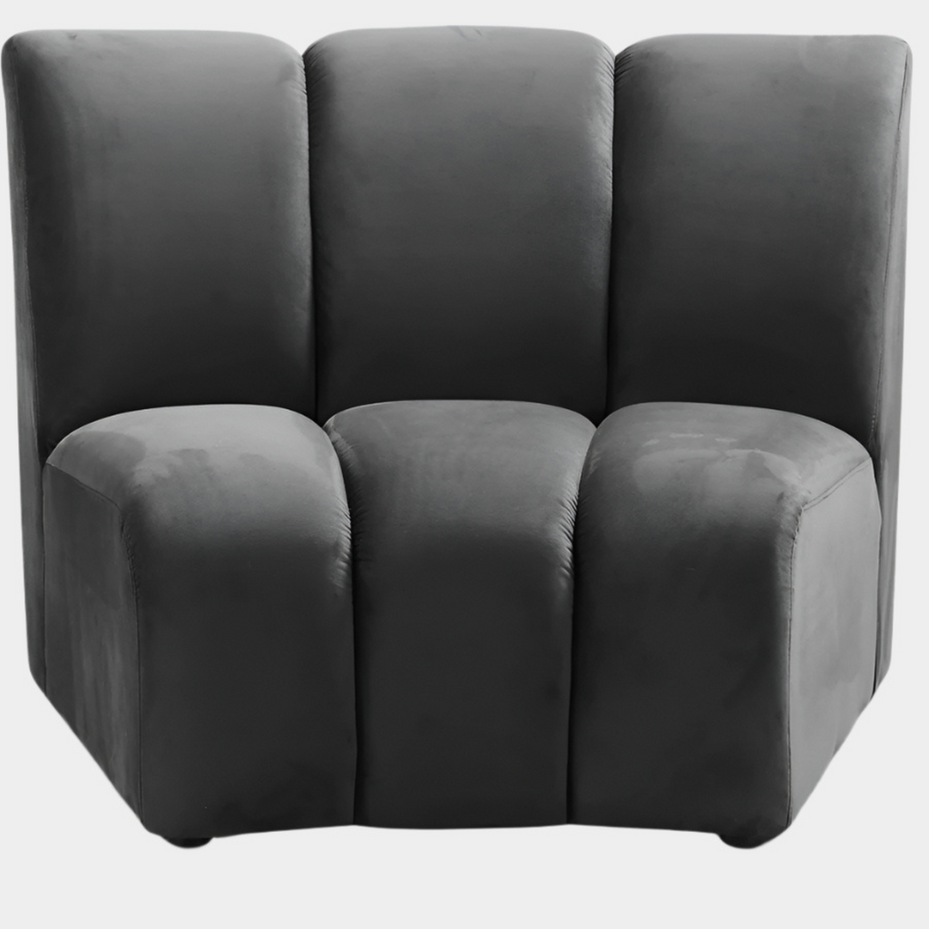 Infinity Velvet Upholstered Modular Chair