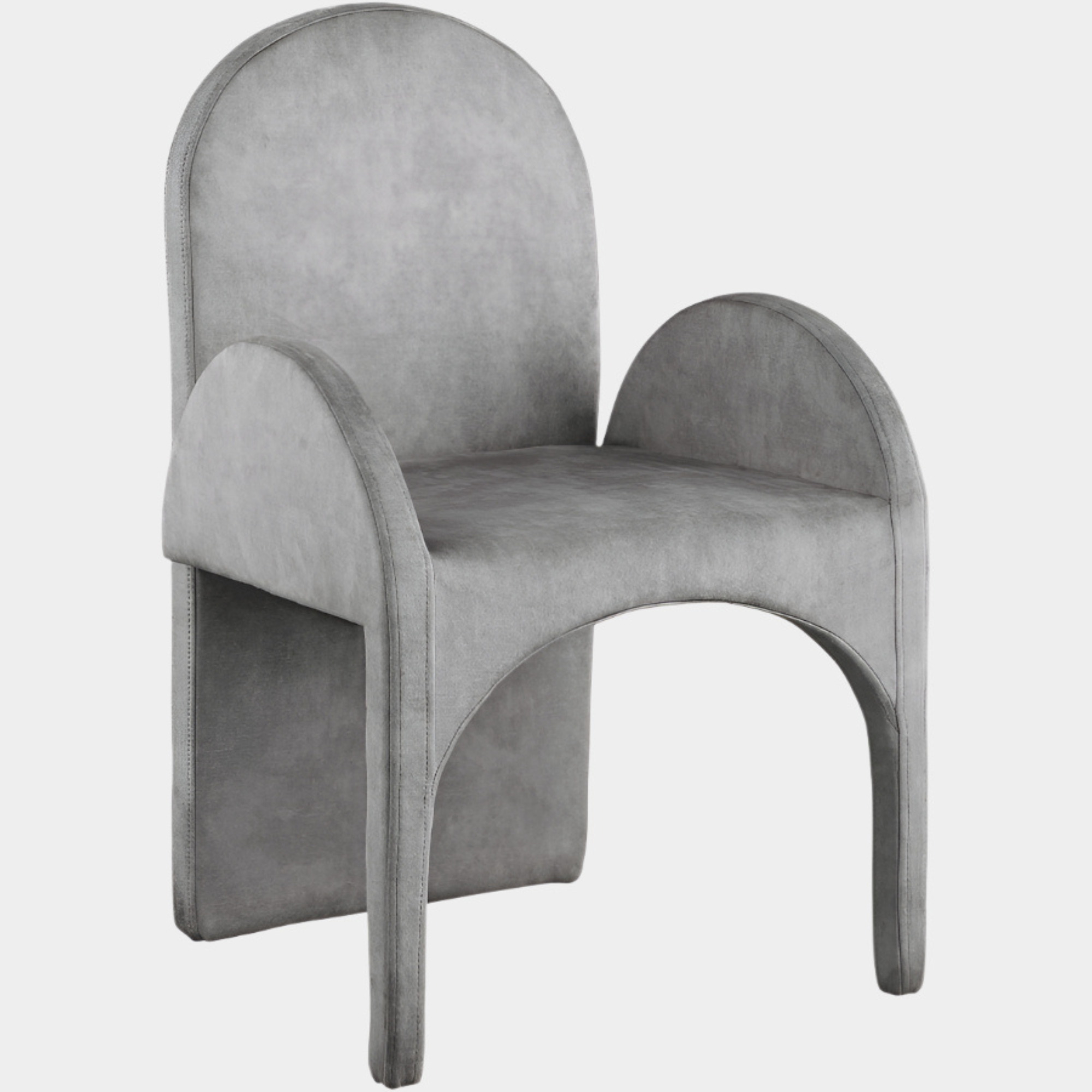 Summer Velvet Upholstered Dining Arm Chair