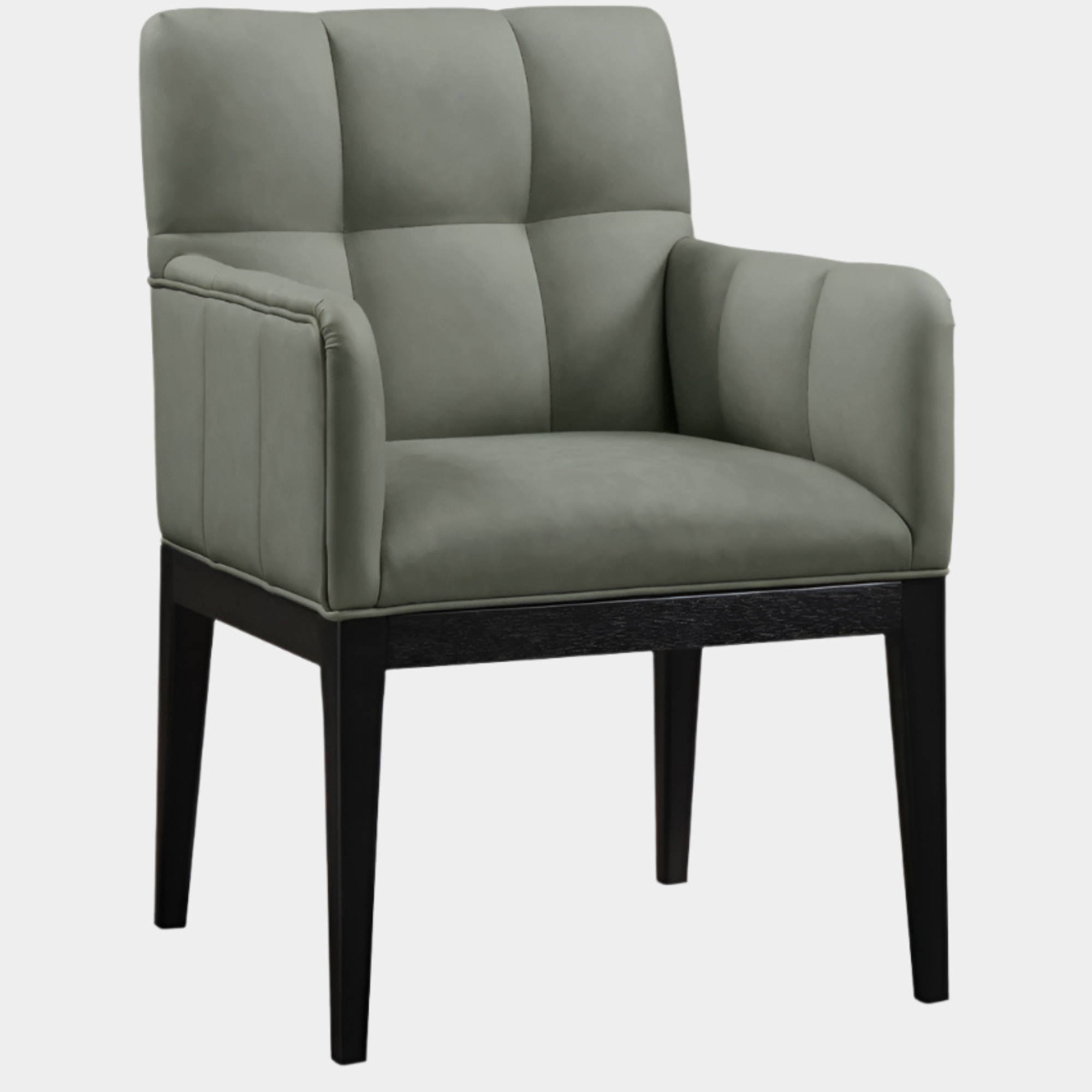 Adrian Vegan Leather Upholstered Dining Arm Chair