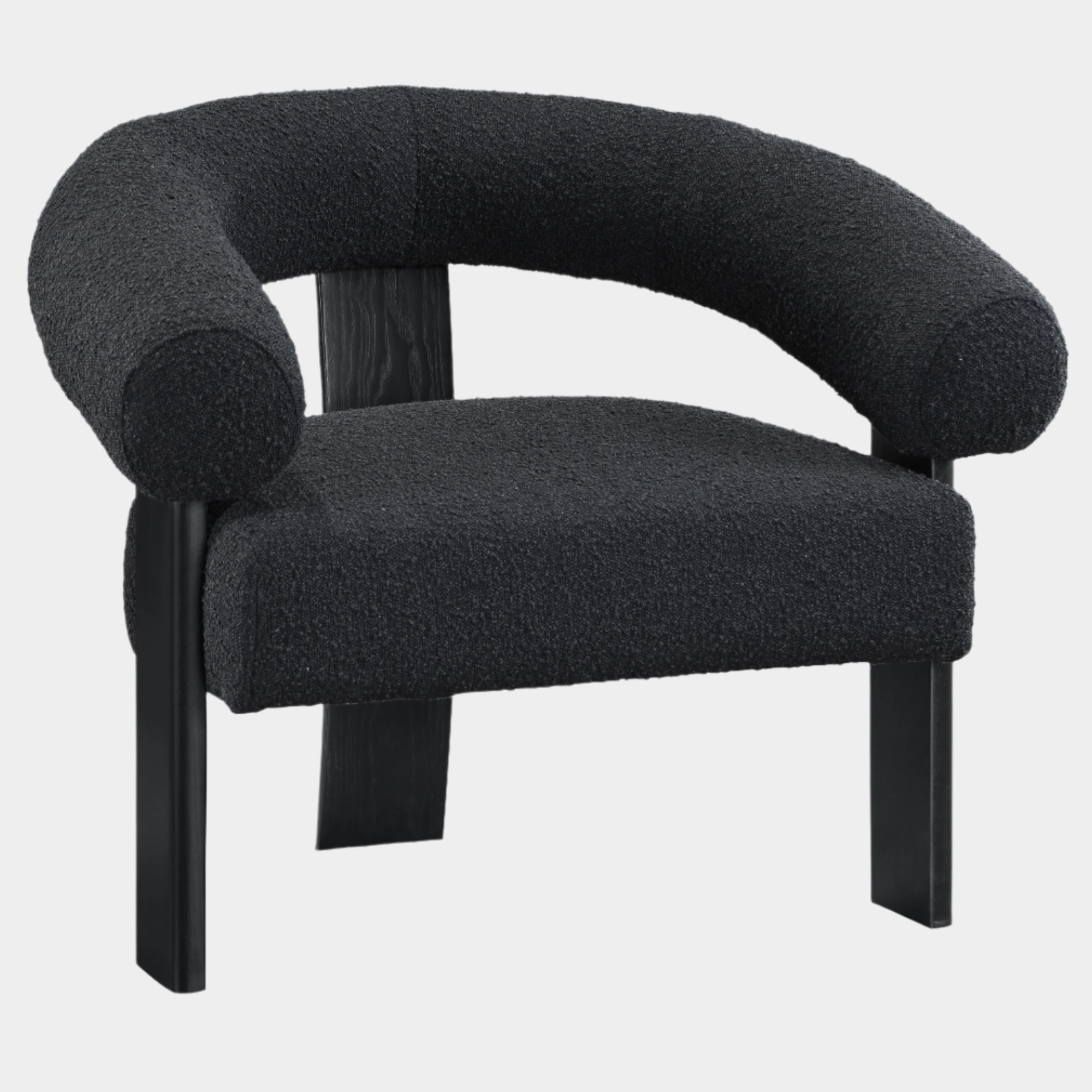 Winston Boucle Fabric Upholstered Accent Chair