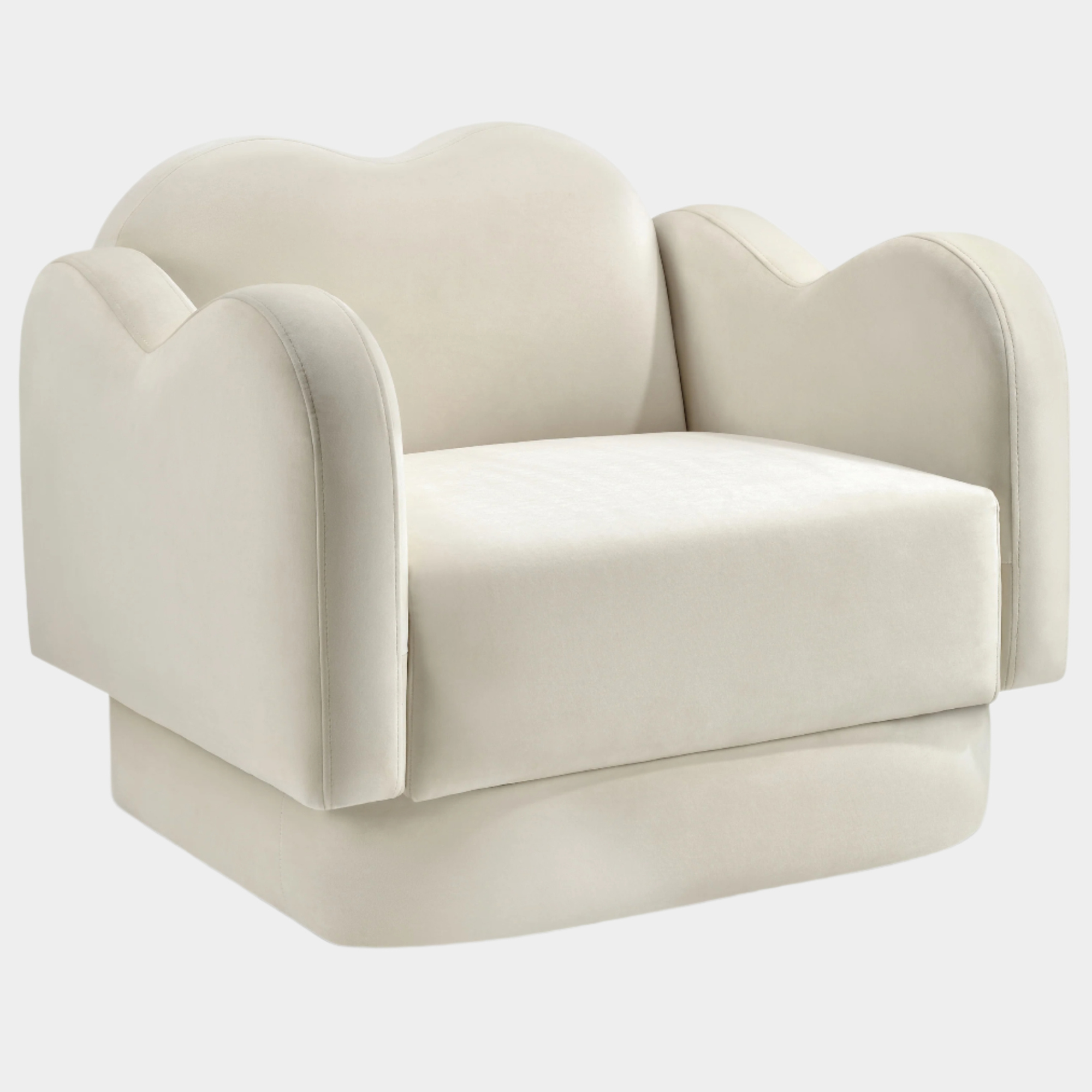 Bloom Velvet Upholstered Accent Chair